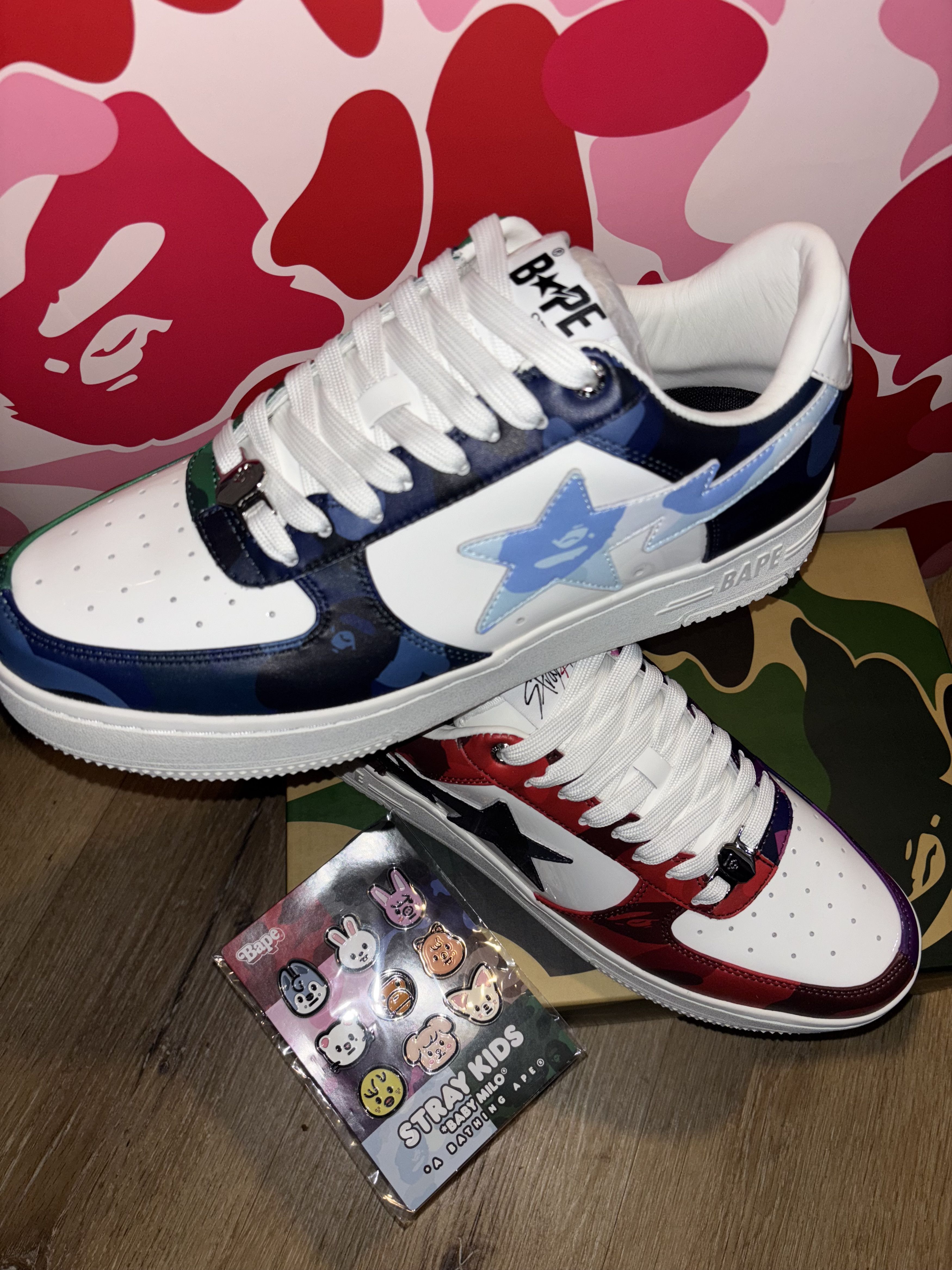 Bape BAPE x Stray Kids US Men’s 12 Shoes Brand New Authentic Size US 12 / EU 45 - 2 Thumbnail