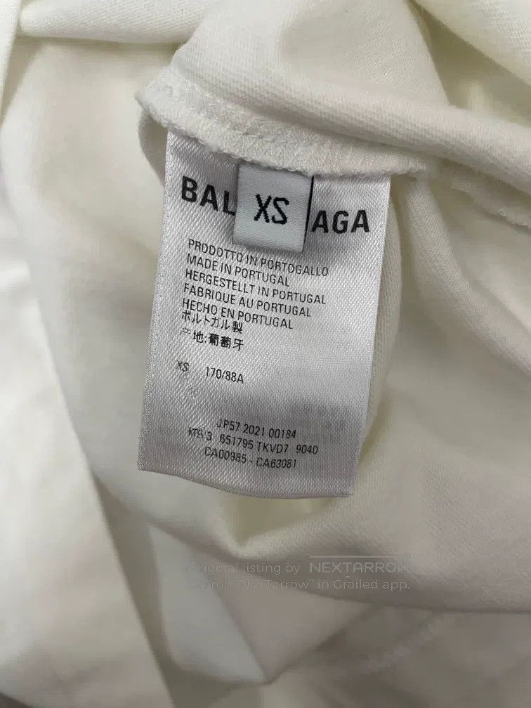 Balenciaga Balenciaga Embroidered Logo Small Logo Short Sleeve T-Shir Size US XS / EU 42 / 0 - 6 Thumbnail
