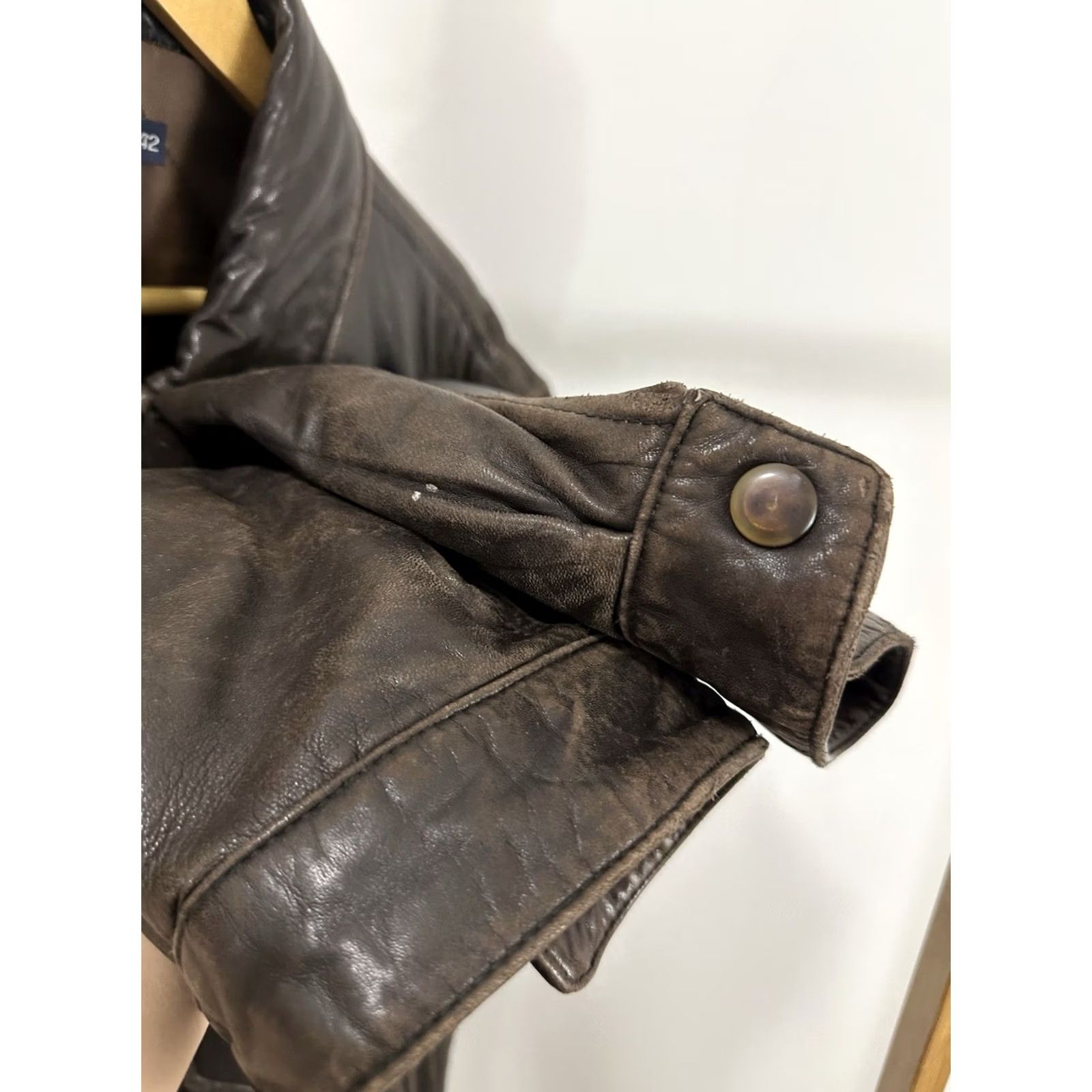 Nautica VTG Nautica Men's Bomber Jacket Leather Brown Size 42 Size US XS / EU 42 / 0 - 7 Thumbnail