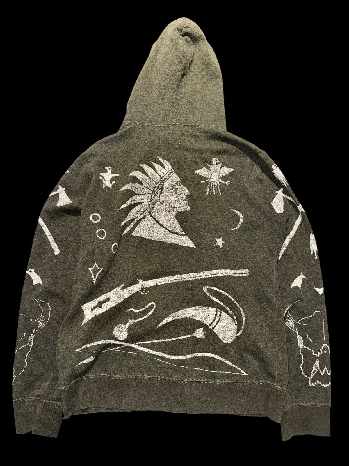 Polo Ralph Lauren Ralph Lauren Denim & Supply Tribal Western Zip Hoodie Size US M / EU 48-50 / 2 - 2 Thumbnail