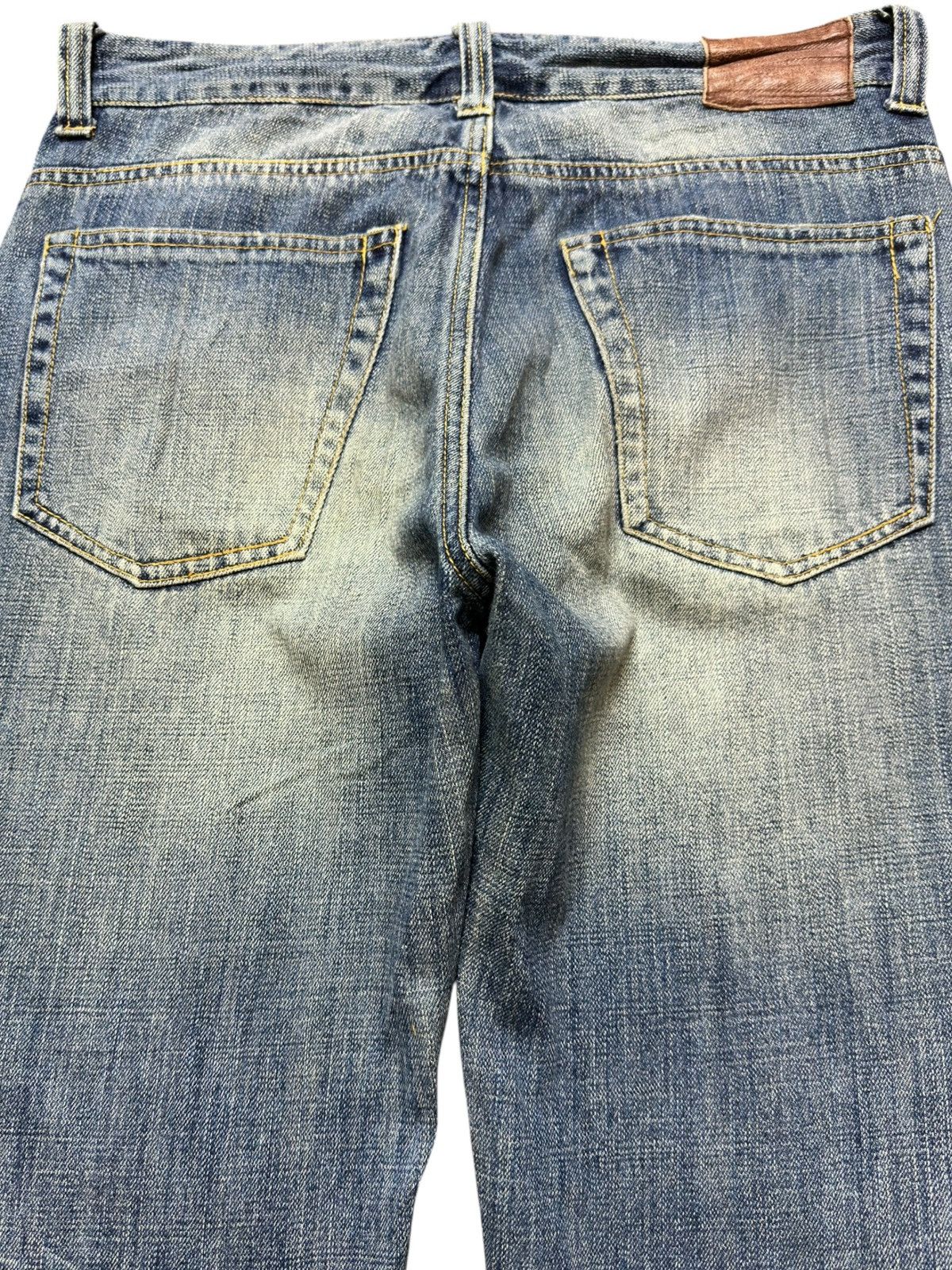 Global Work Vintage Global Work Rough&Natural Faded Distressed Denim Size US 31 - 5 Thumbnail