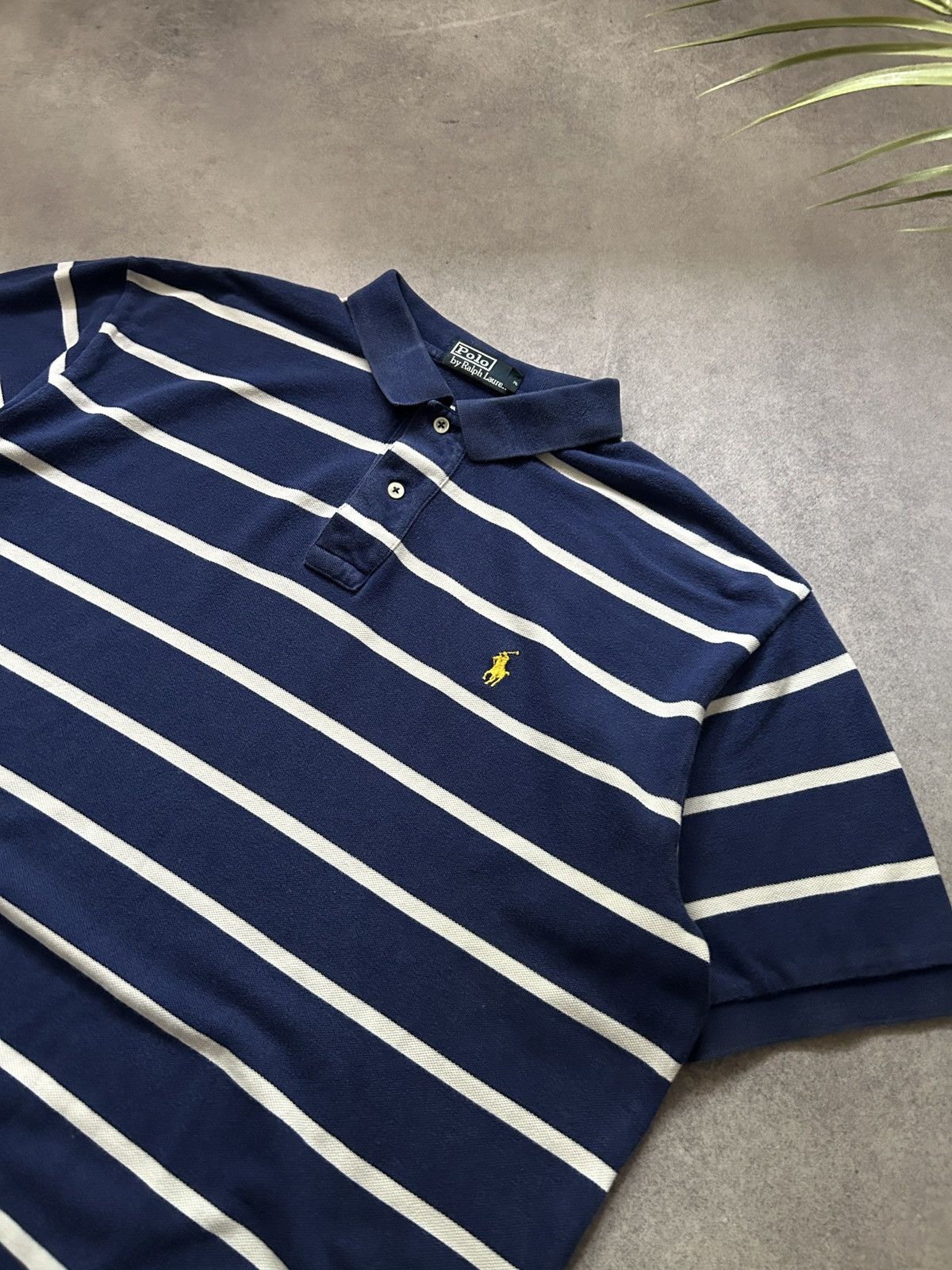 Polo Ralph Lauren × Vintage Vintage Polo Ralph Lauren Striped polos shirts Size US XL / EU 56 / 4 - 2 Thumbnail