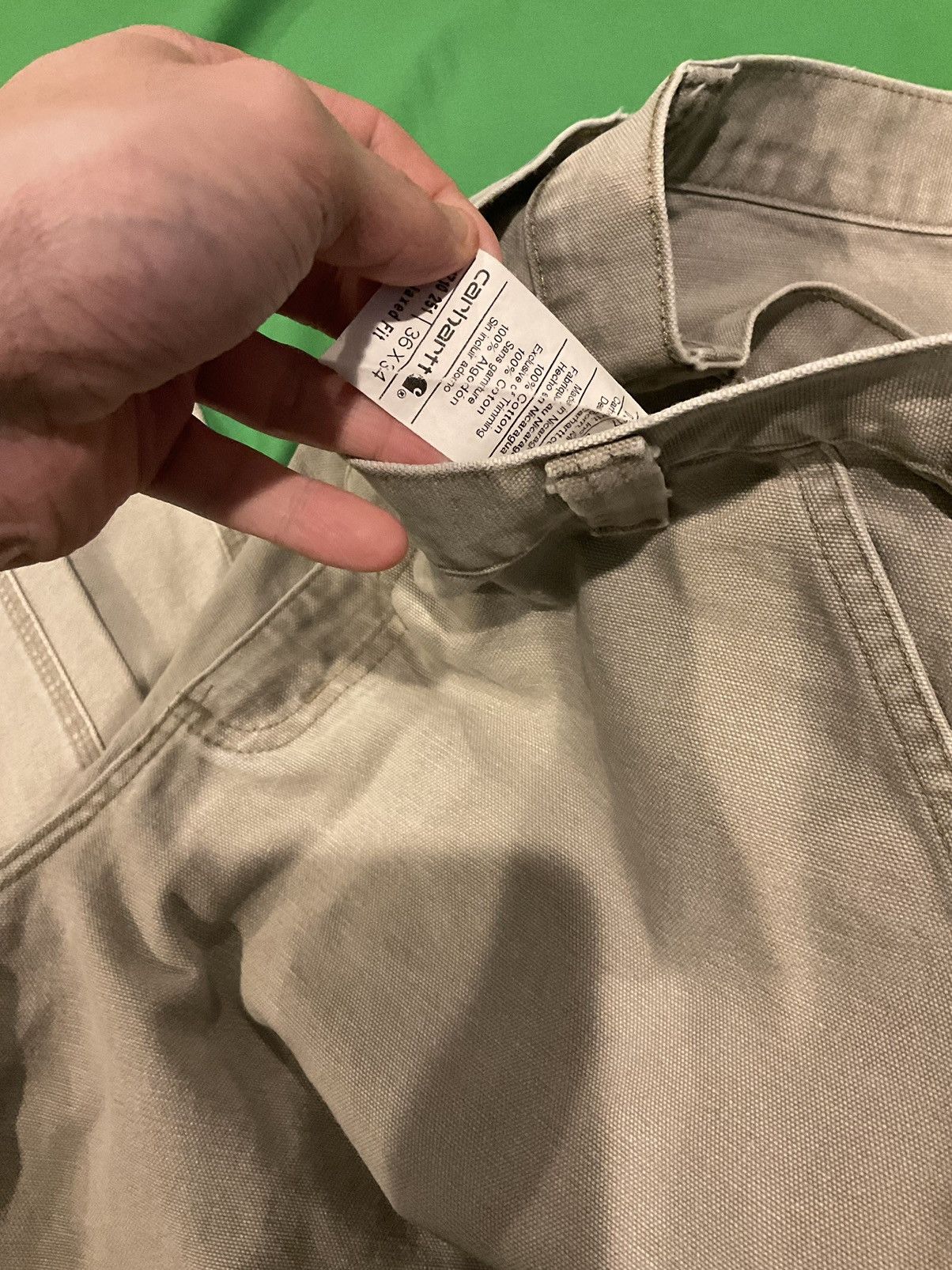 Carhartt × Vintage Vintage Tan Carhartt straight leg work pants Size US 36 / EU 52 - 3 Thumbnail
