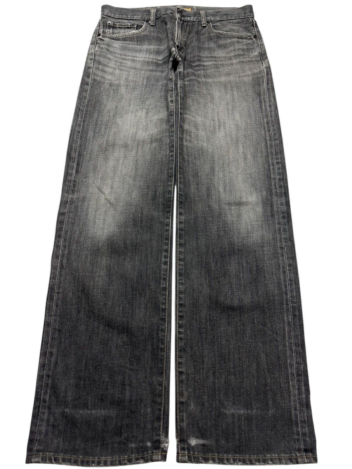 Uniqlo 💥THRASHED💥90's UNIQLO EASY FIT STRAIGHT NICE FADING DISTRESS Size US 31 - 1 Thumbnail