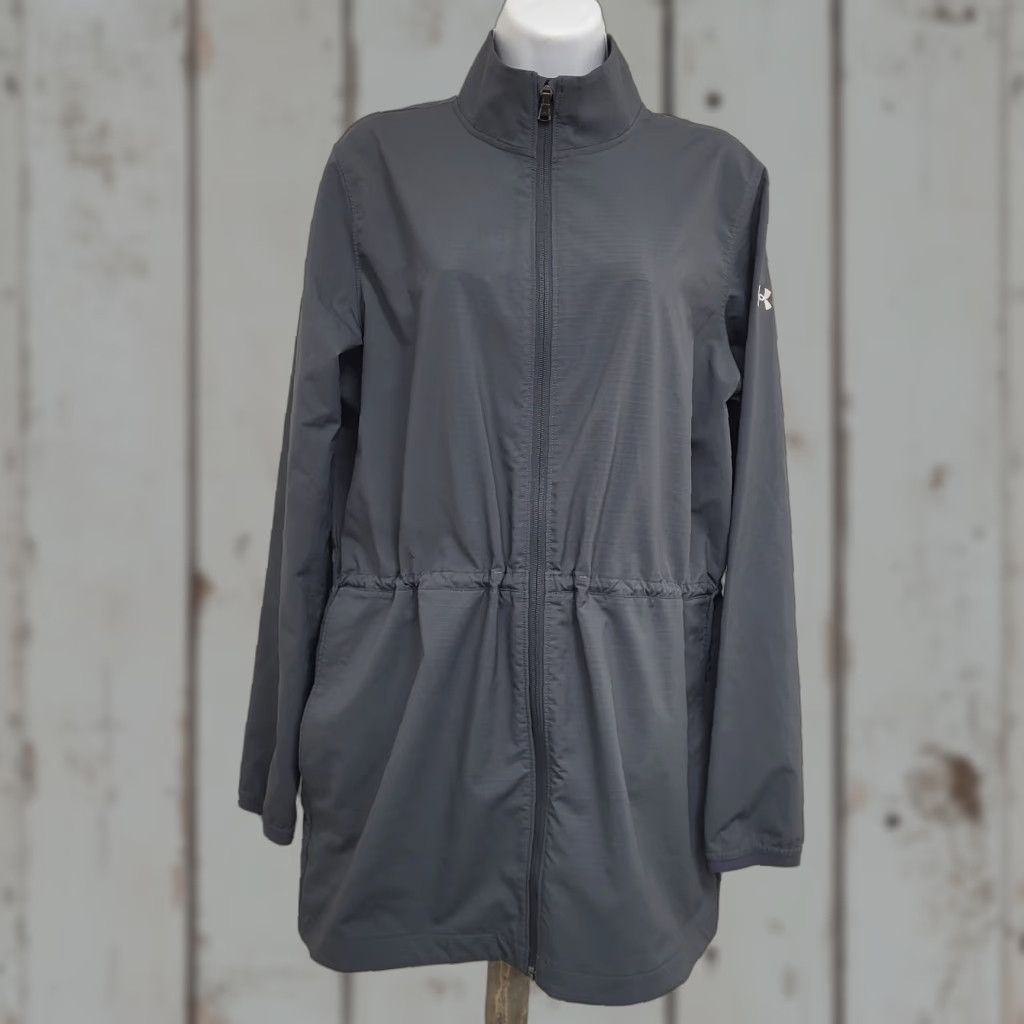 Under Armour Under Armour Storm Jacket Women's Medium Stealth Gray Windstrike Zip Storm Product Line Outdoor Athleisure Water Resistant Windproof Jacket Womens Size M / US 6-8 / IT 42-44 - 1 Thumbnail