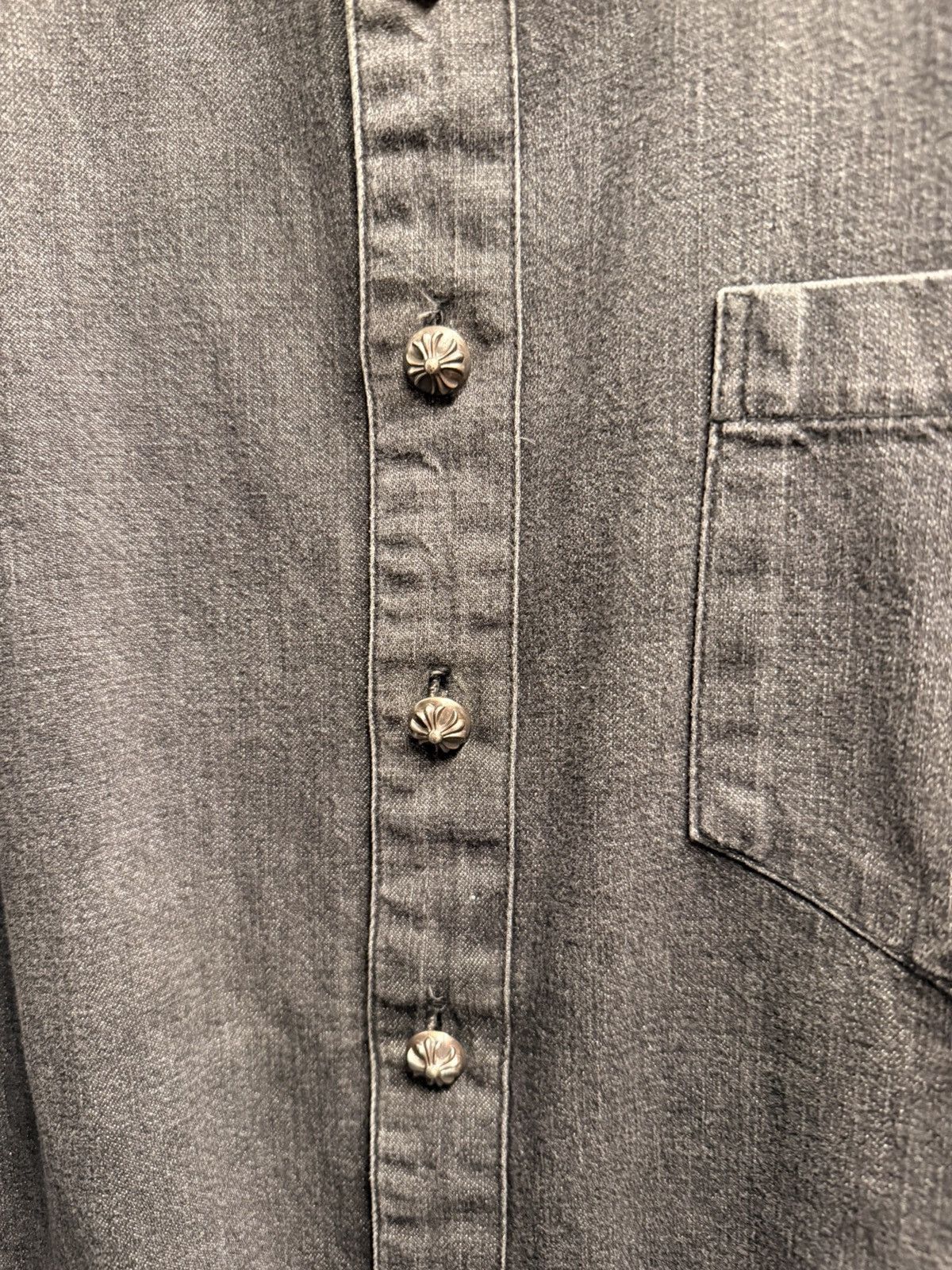 Chrome Hearts Chrome Hearts loose ends cross patch button up shirt Size US M / EU 48-50 / 2 - 9 Thumbnail
