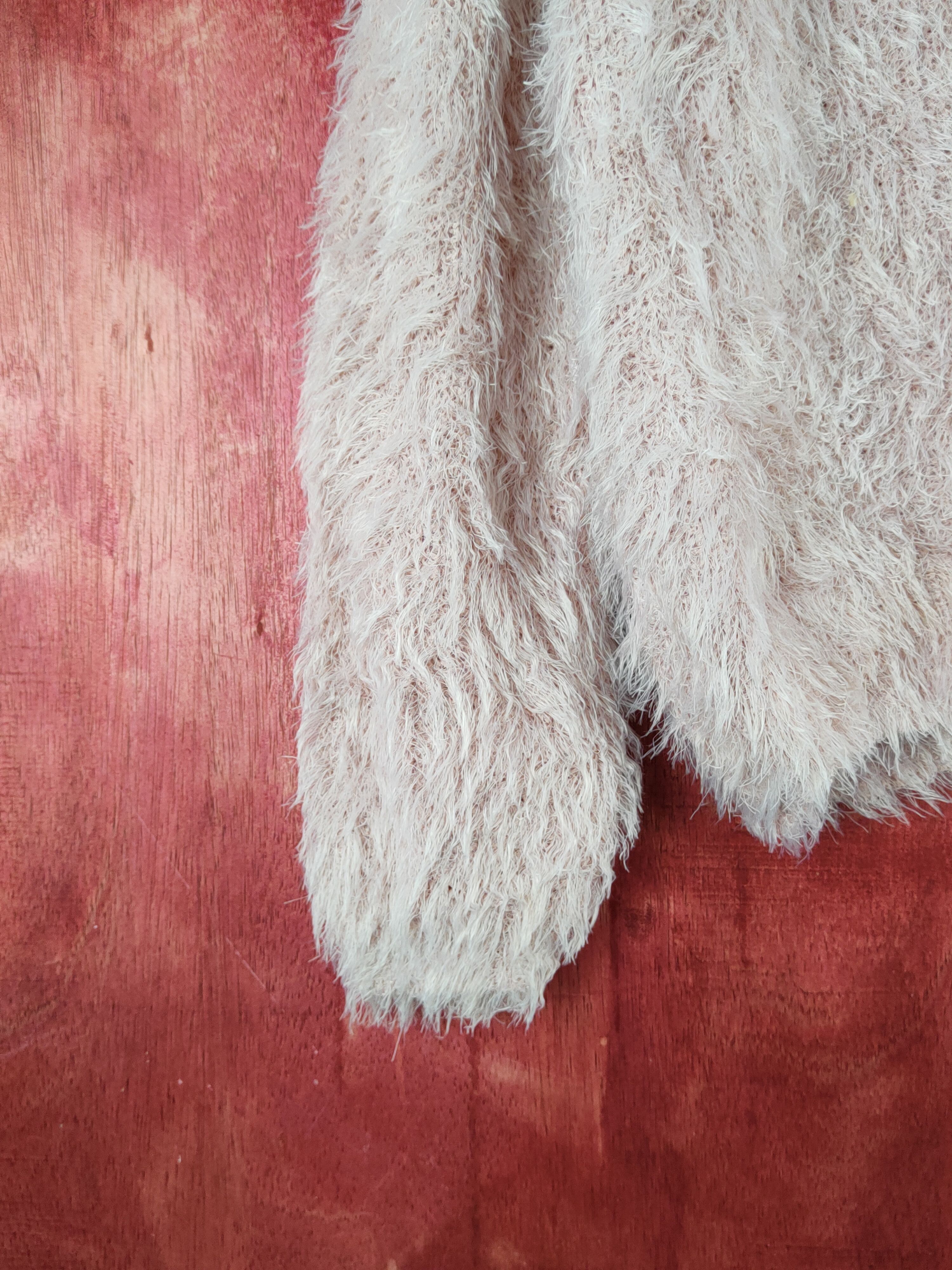 Aran Isles Knitwear Japanese Brand Pink Shag Shaggy Fur Mohair Knitwear #S2031 Size M / US 6-8 / IT 42-44 - 4 Thumbnail
