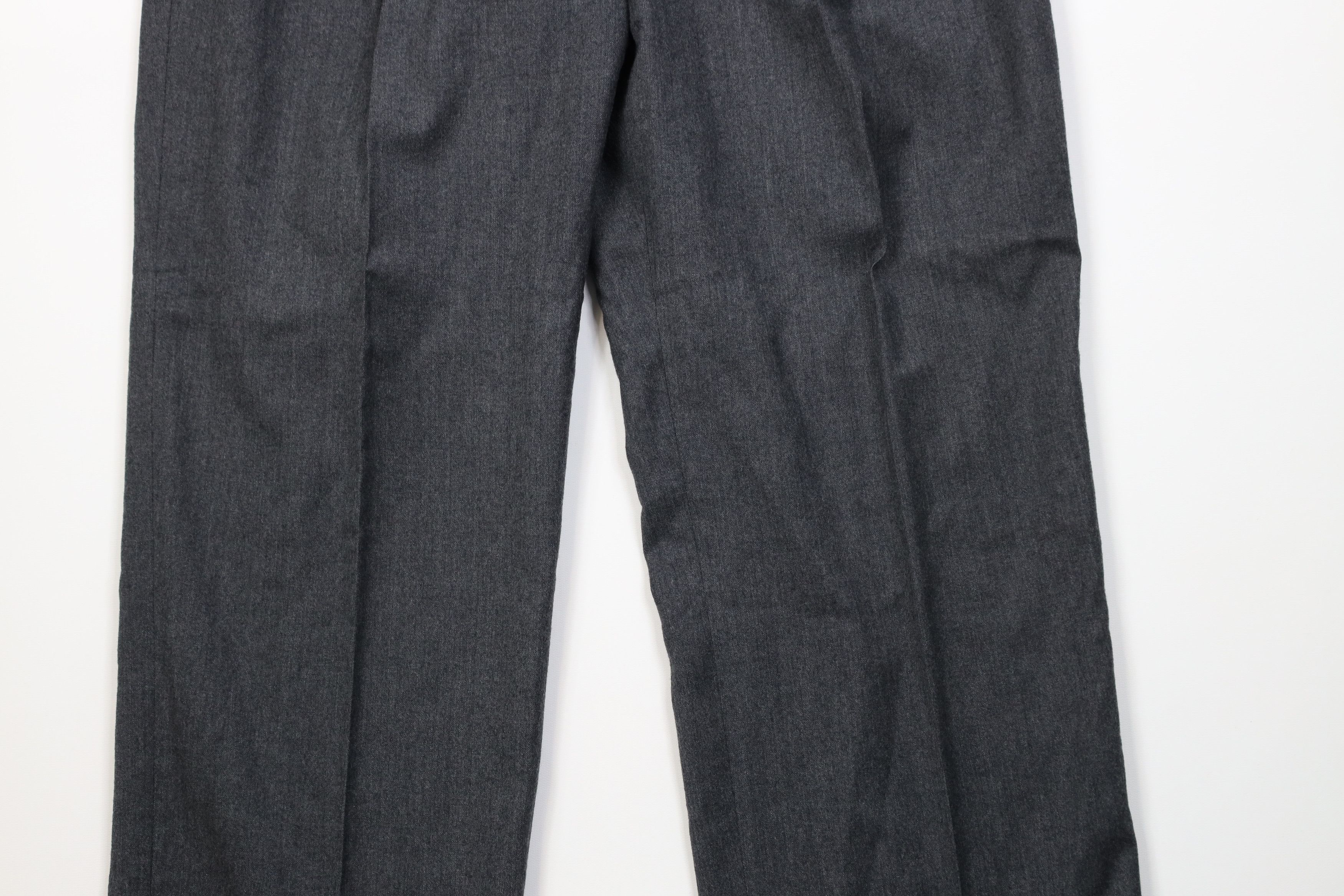 Vintage Vintage 70s Streetwear Pleated Wide Leg Chino Pants Gray USA Size US 36 / EU 52 - 3 Thumbnail