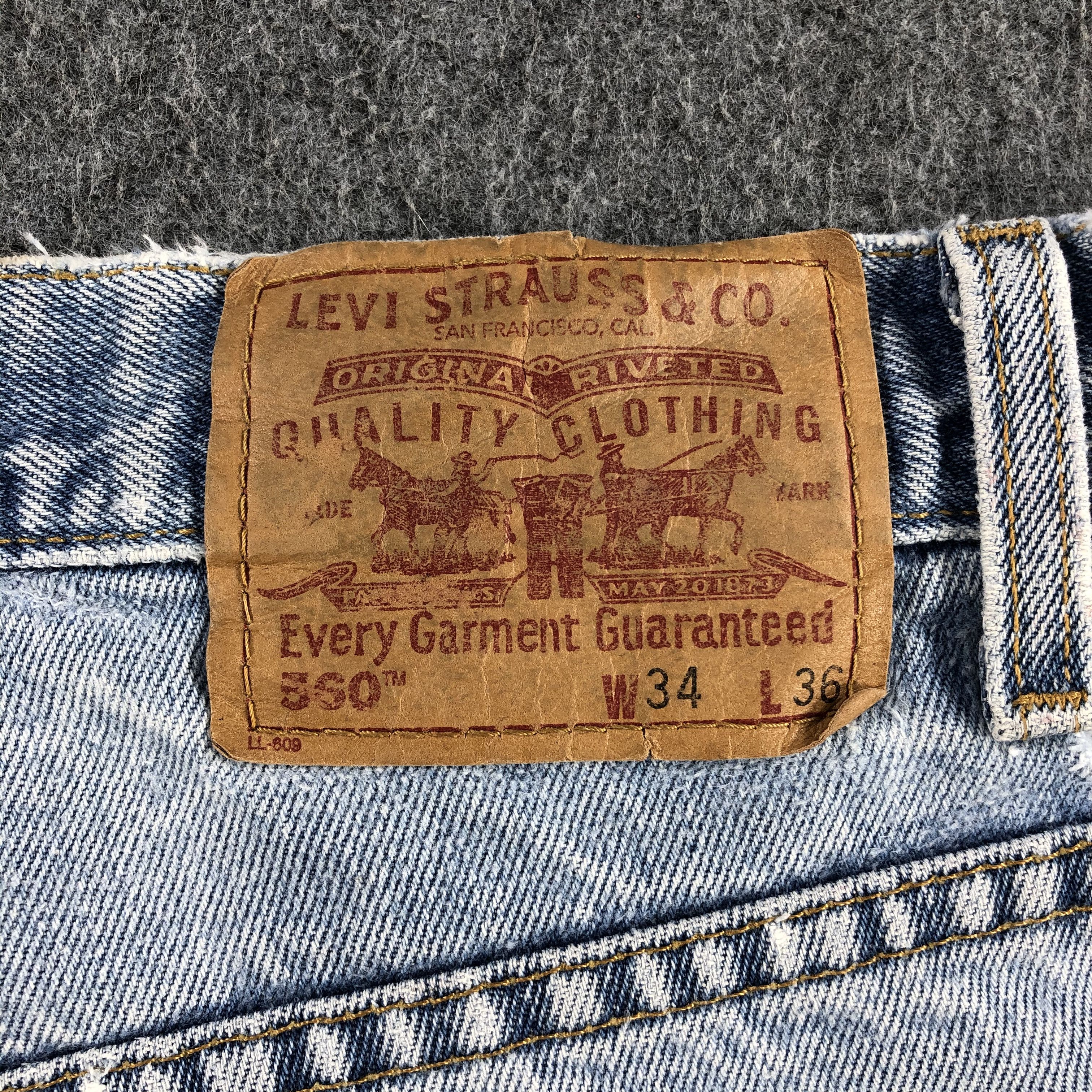 Levi's Vintage 90s Light Wash Levis 560 Jeans-J1690 Size US 34 / EU 50 - 5 Thumbnail