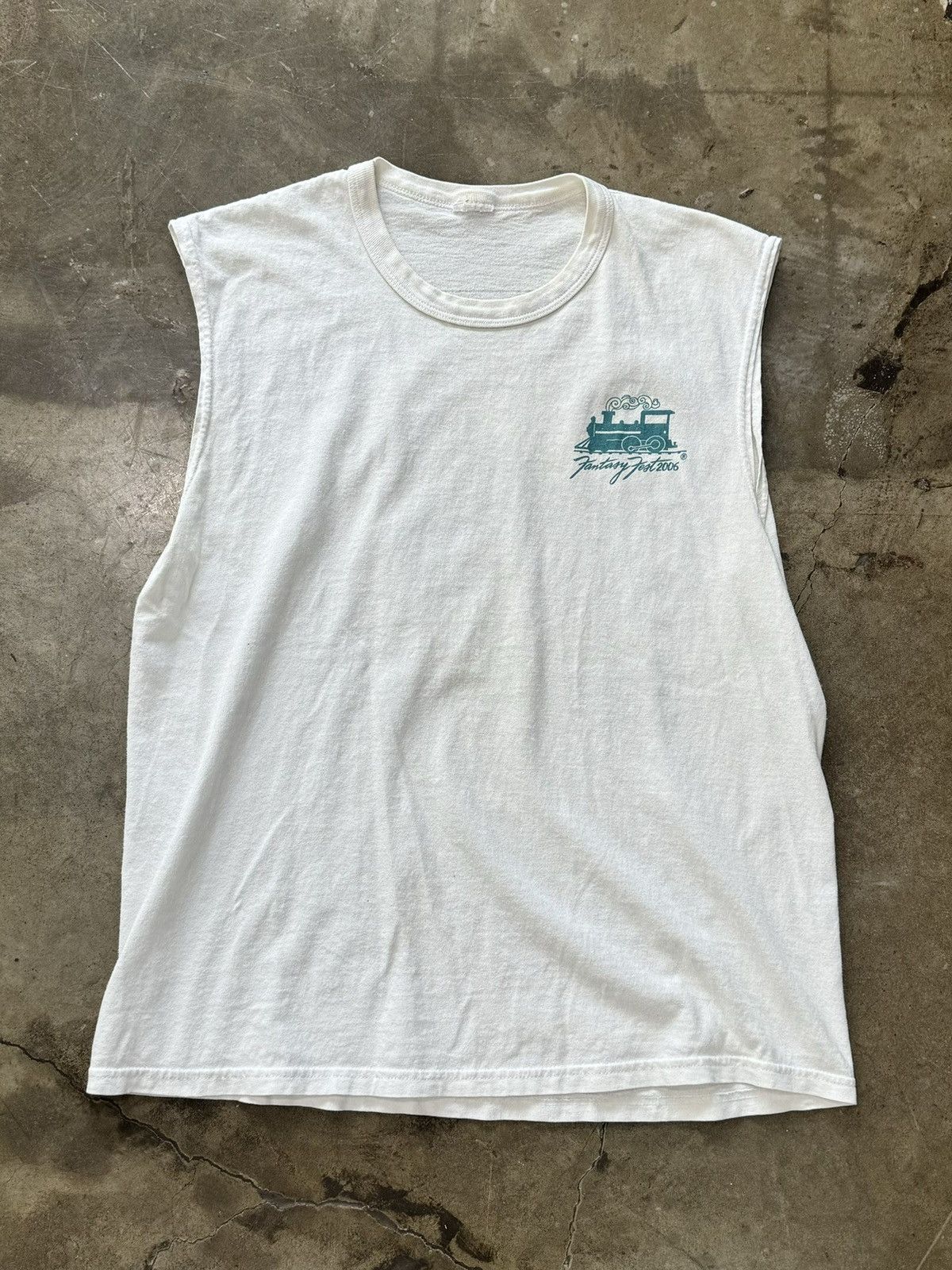 Vintage Vintage Key West Florida Train Ocean Sleeveless Tee Large Size US L / EU 52-54 / 3 - 5 Thumbnail