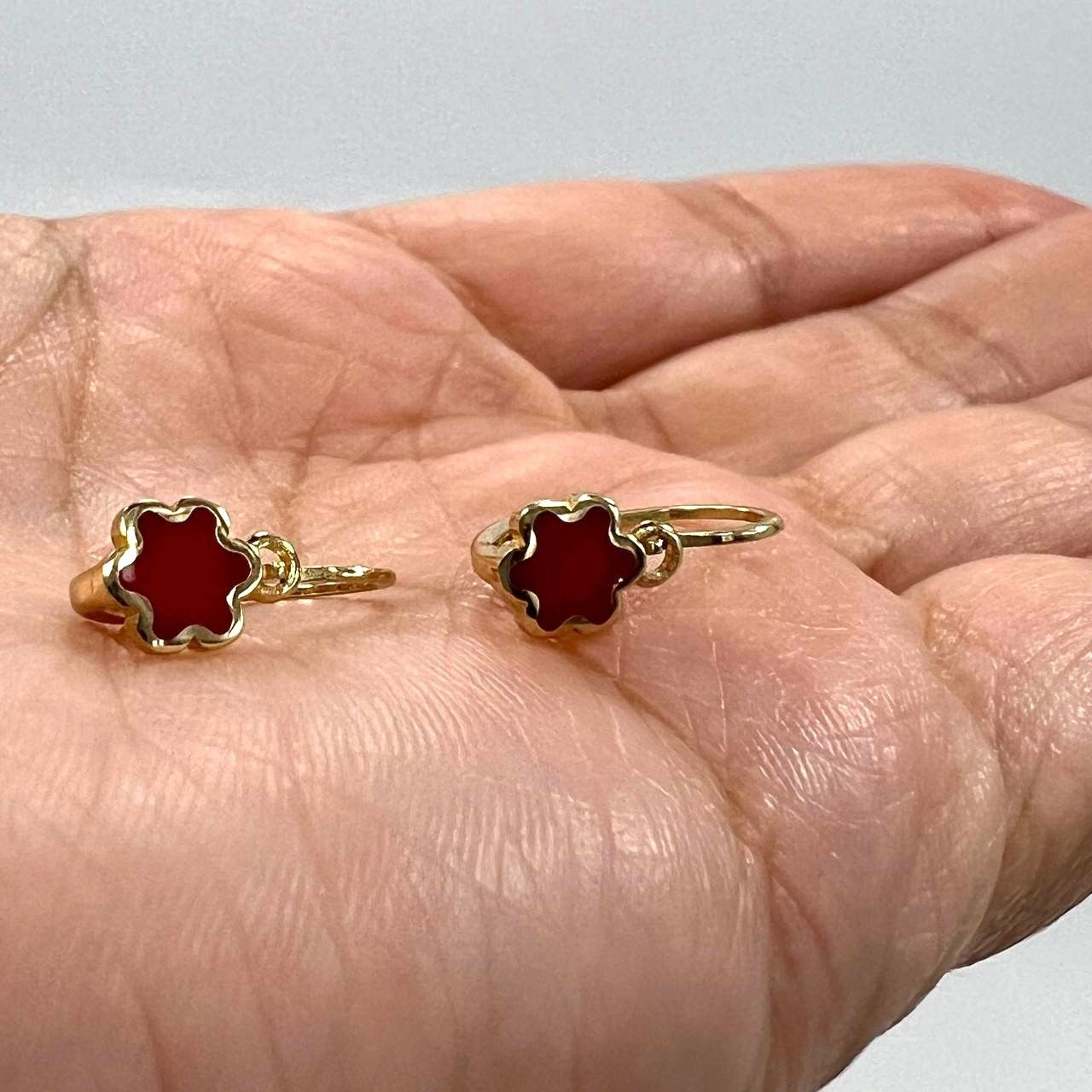 Other 14K Yellow Gold Rose-Shaped Earrings Size ONE SIZE - 2 Thumbnail
