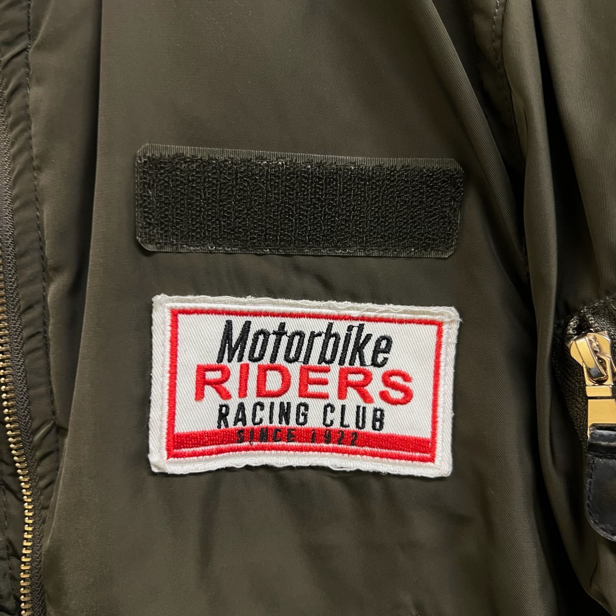 Bershka Dark Green Bershka Bomber Jacket W/ Adventure & Motorbike Ri Size US S / EU 44-46 / 1 - 9 Thumbnail