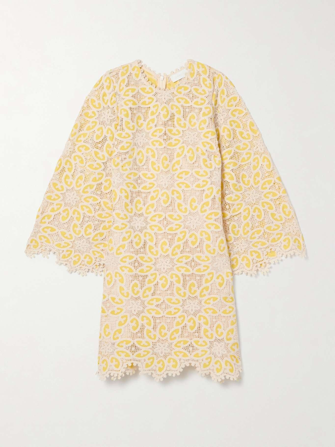 oc11z0525 Cotton Lace Mini Dress in Multicolor