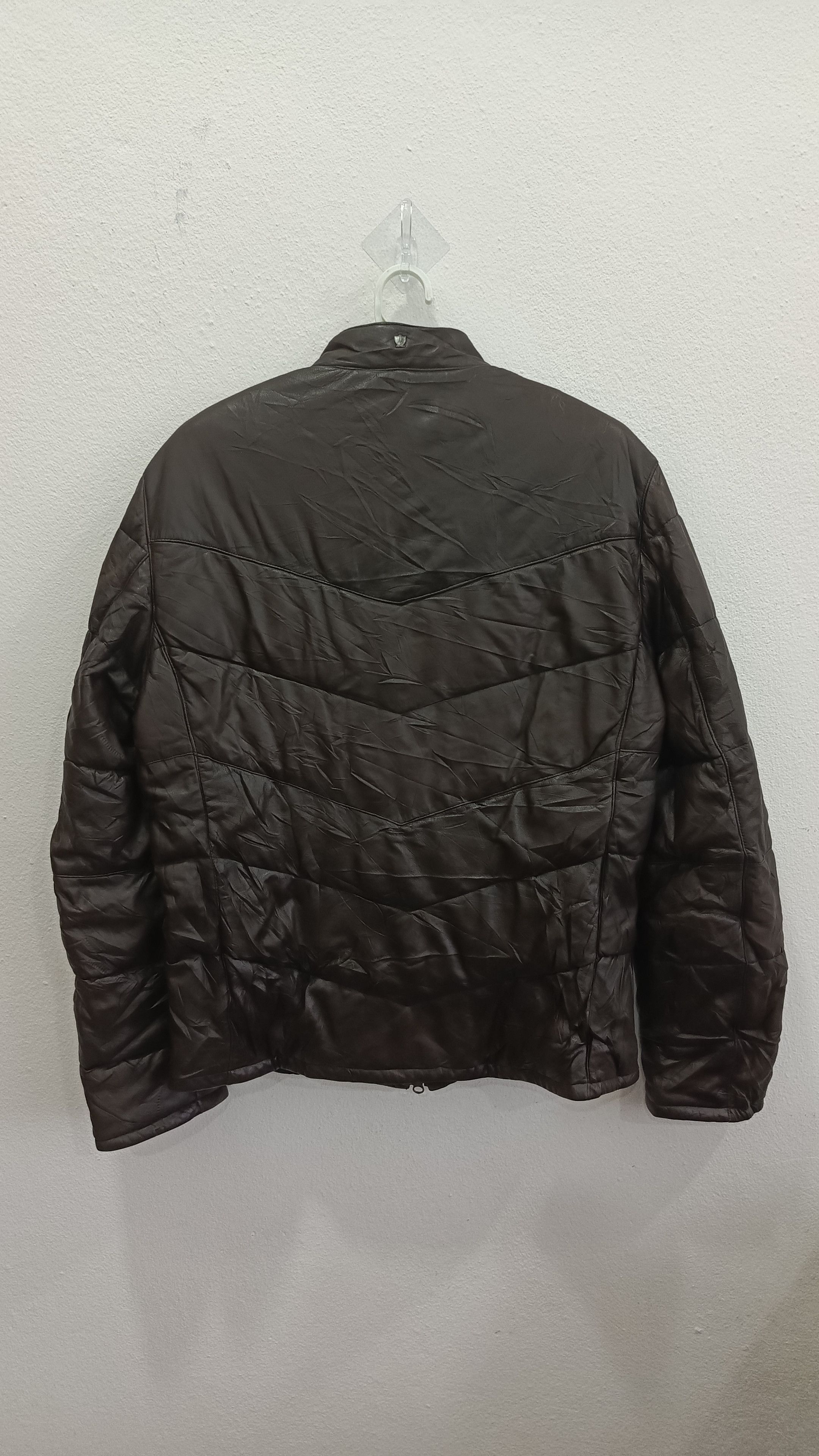 Massimo Dutti Men's Massimo Dutti Quilted Leather Jacket Size US XL / EU 56 / 4 - 8 Thumbnail