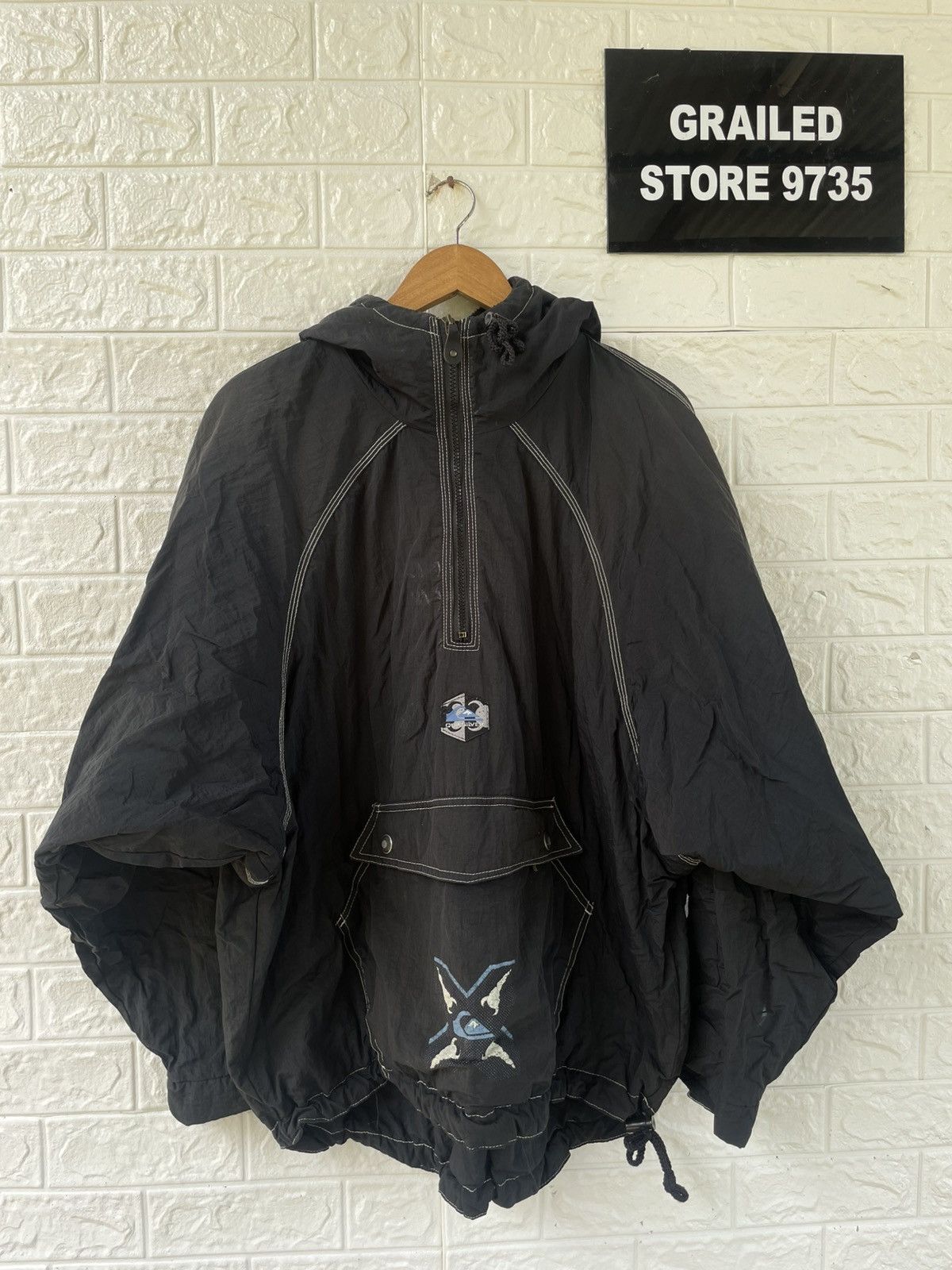 Japanese Brand × Quiksilver × Vintage Vintage QuikSilver Winbreaker Parka Anorak Jacket Size US M / EU 48-50 / 2 - 2 Thumbnail