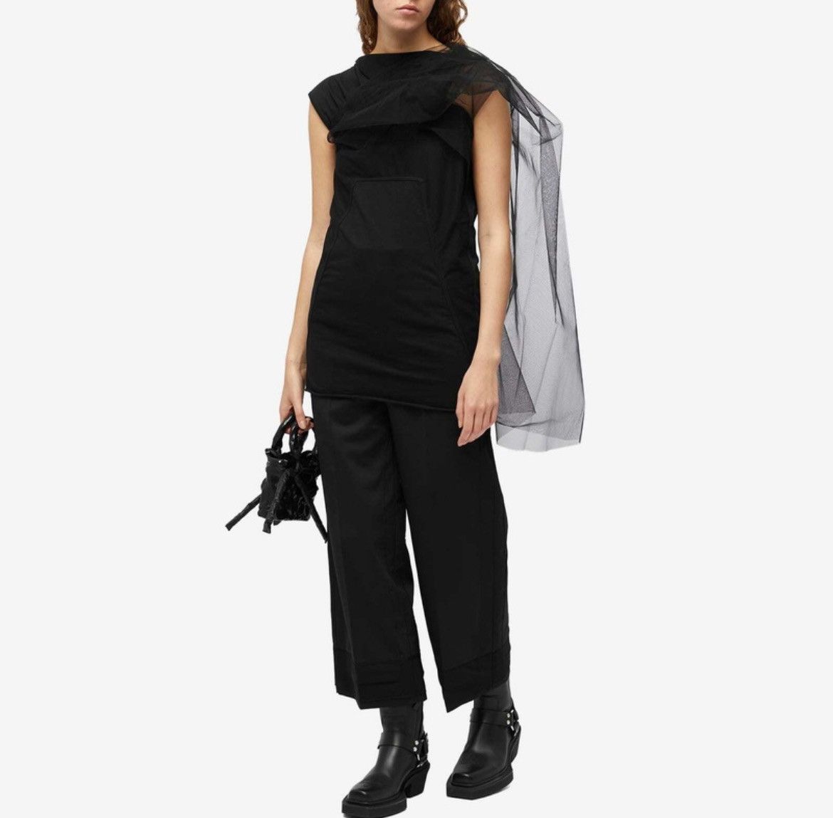 Rick Owens Rick Owens Tulle Cape T-Shirt Size XS / US 0-2 / IT 36-38 - 2 Thumbnail
