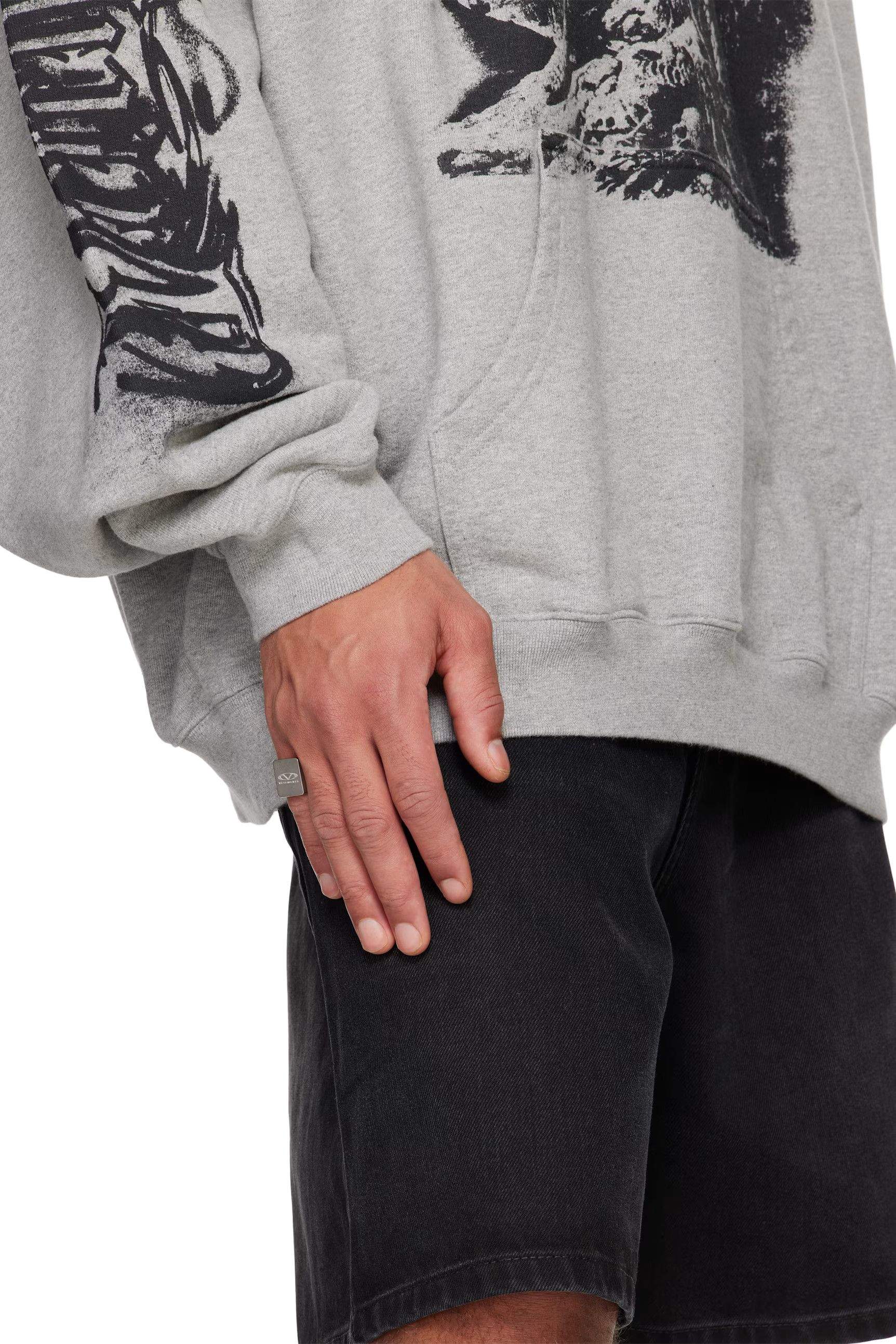Vetements VETEMENTS Silver Oval Logo Ring Size ONE SIZE - 3 Thumbnail