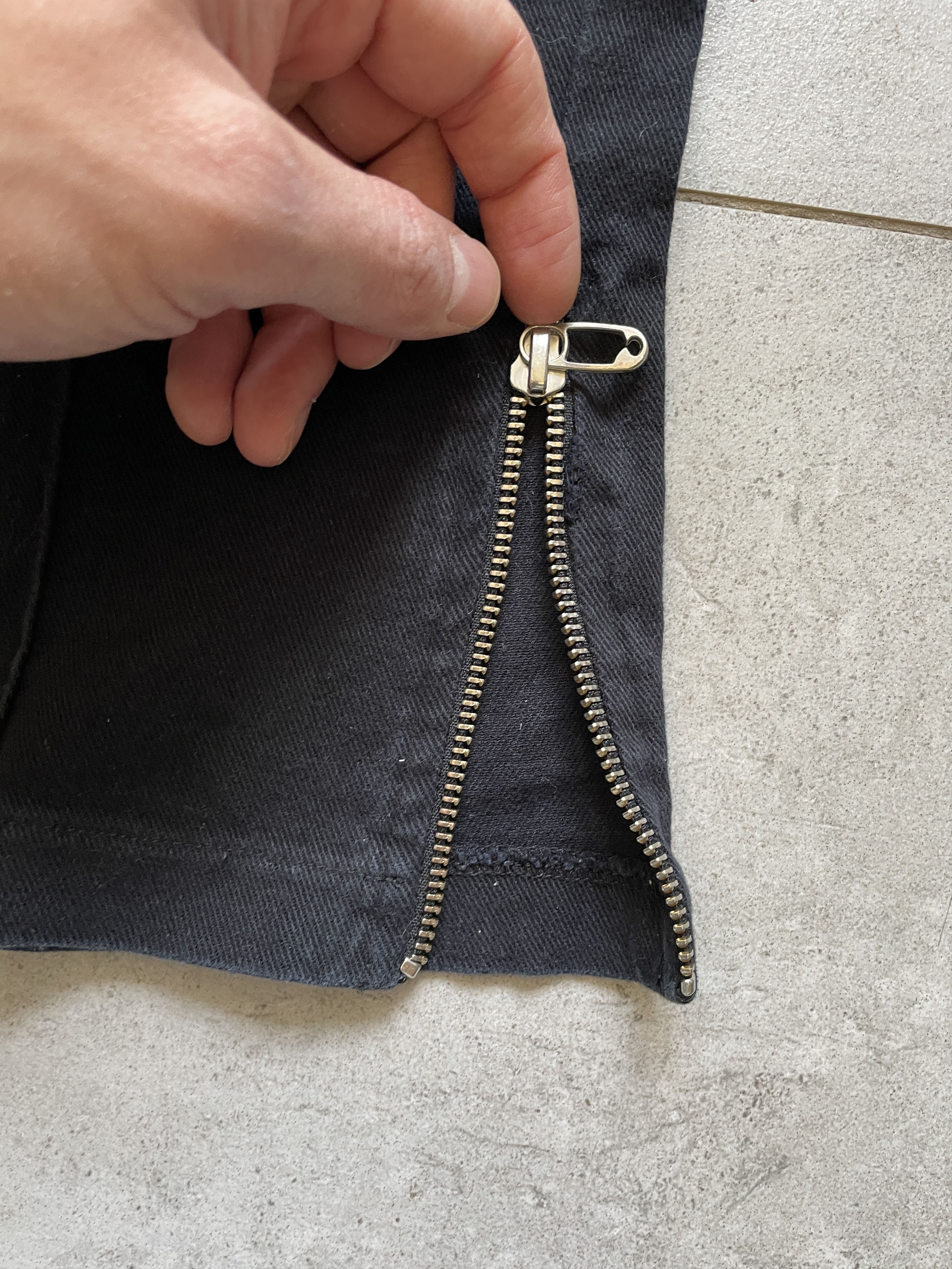 Peso PESO WASHED BLACK ZIPPER FLARED PANTS Size US 36 / EU 52 - 2 Thumbnail