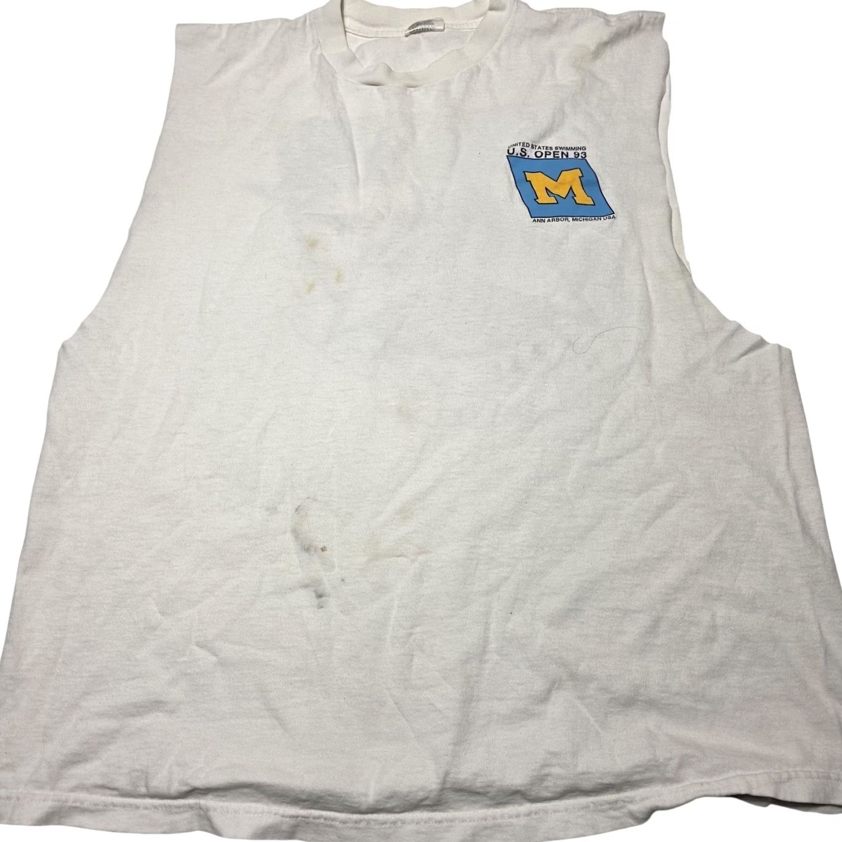 Speedo VINTAGE Speedo T-Shirt Swim Sleeveless XL 1993 "Gone With The Win" 90s Mens Size US XL / EU 56 / 4 - 3 Thumbnail