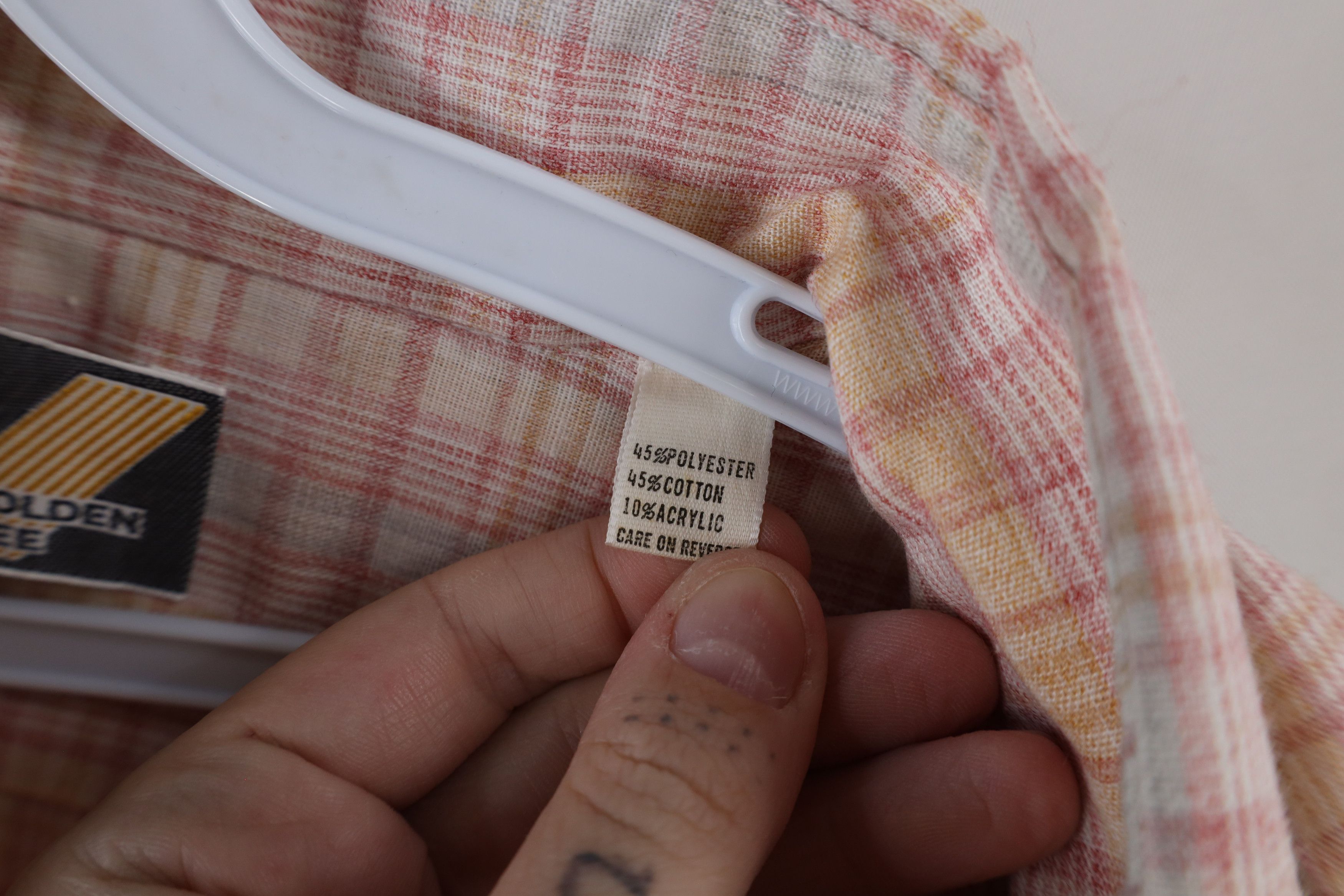 Vintage Vintage 70s Streetwear Rainbow Collared Button Shirt USA Size US XL / EU 56 / 4 - 6 Thumbnail