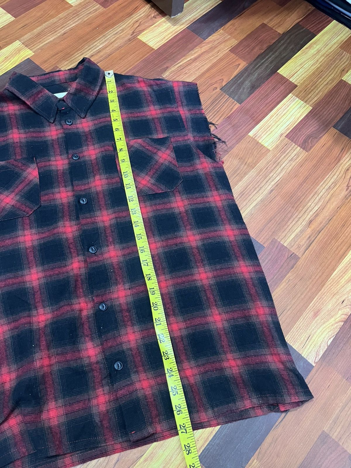 Japanese Brand Toro Bondage Flannel Sleeveless Riri Zip Punk Grunge Size US M / EU 48-50 / 2 - 13 Thumbnail
