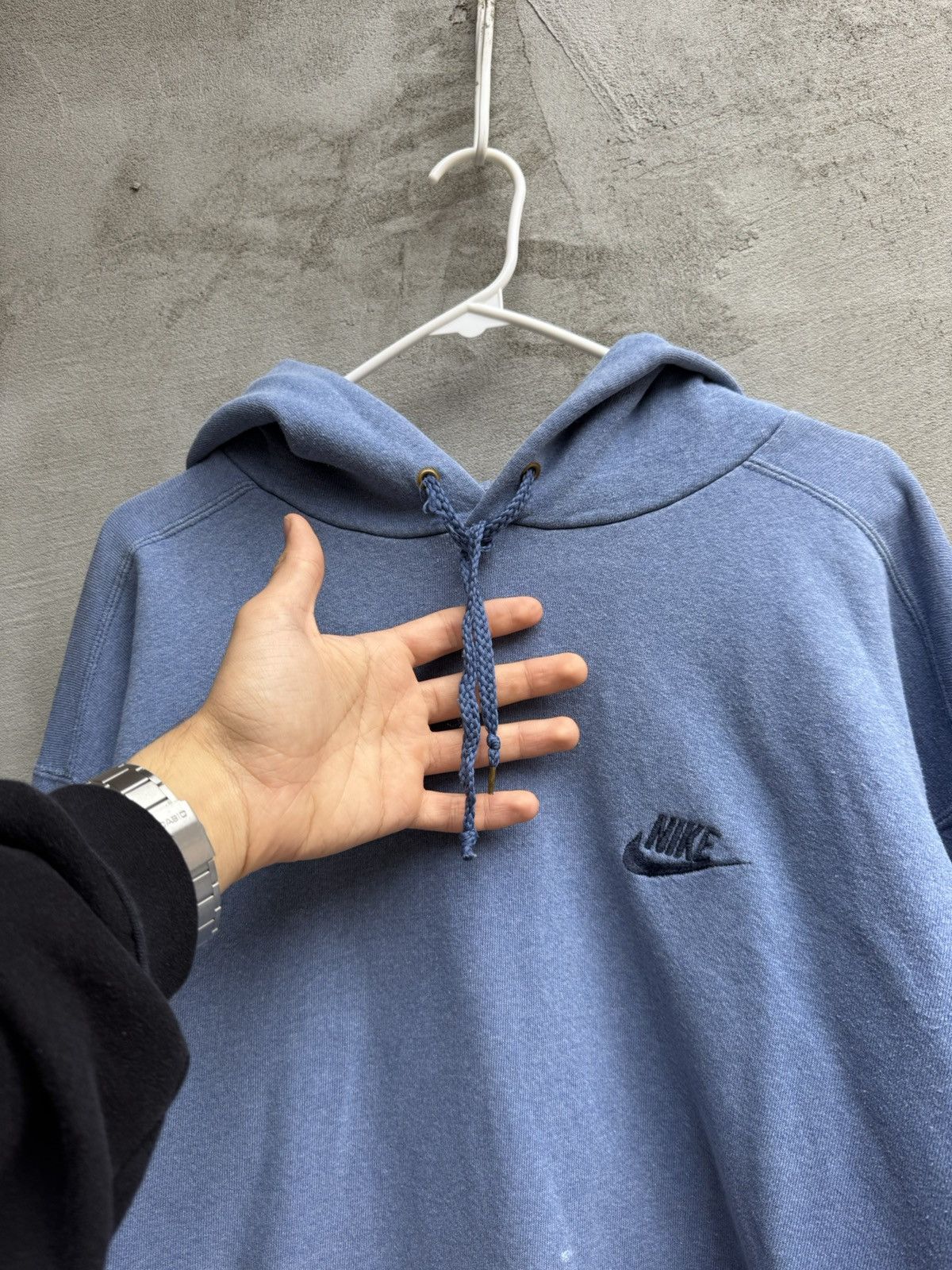 Nike Vintage Baby Blue Nike Hoodie Size US L / EU 52-54 / 3 - 5 Thumbnail