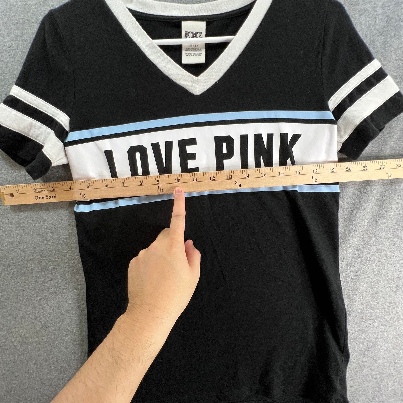 Pink PINK Shirt Women Size XS Black Short Sleeve Casual Size XS / US 0-2 / IT 36-38 - 4 Thumbnail