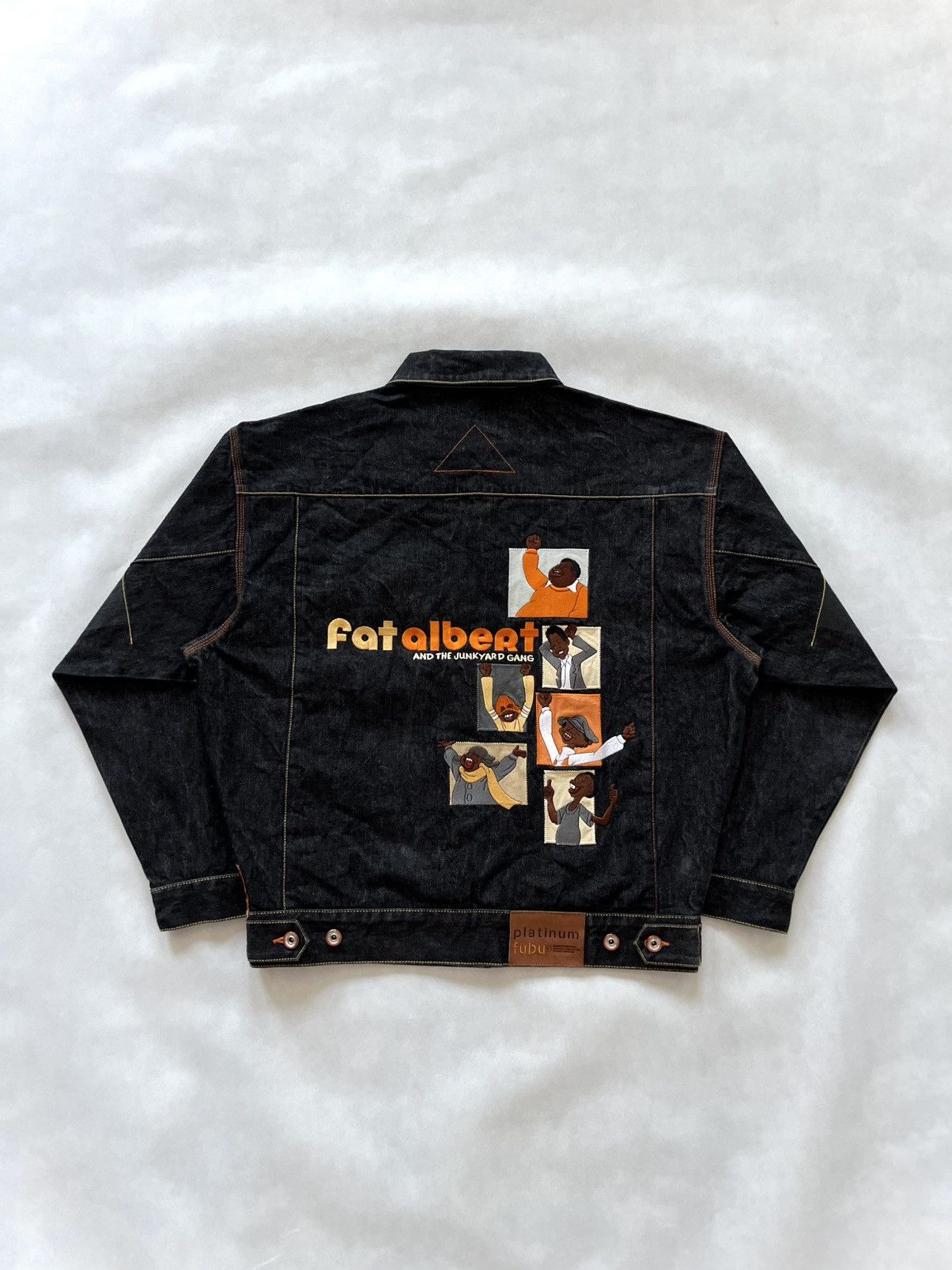 Fubu Vintage Fubu Platinum Fat albert denim jacket | Grailed