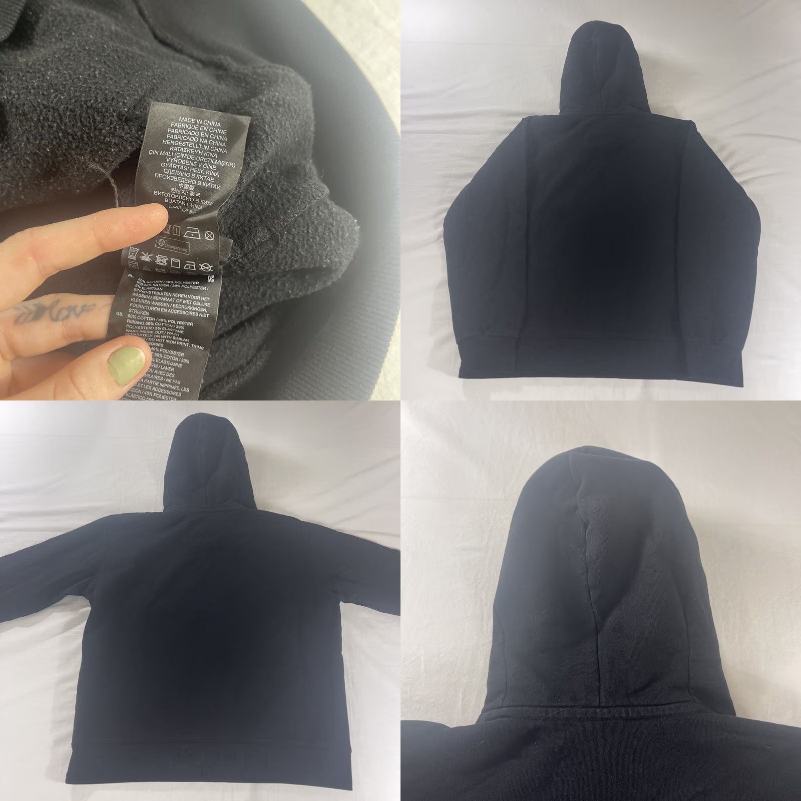 Vintage G-Star Raw L Hoodie Black Logo Sweatshirt Pullover Hoodie Men Size L - G-Star Raw L Hoodie - Black - Logo - Fleece - Cotton Blend Size US L / EU 52-54 / 3 - 10 Thumbnail