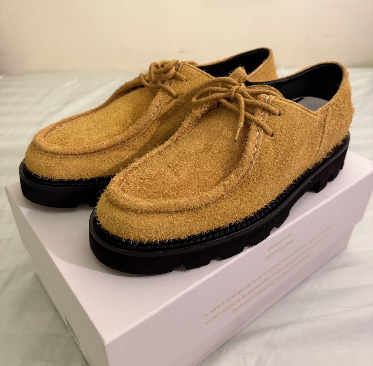Collegium Collegium Pillar Moc-Toe Derby Shoe Wheat 43 Size US 10 / EU 43 - 1 Thumbnail