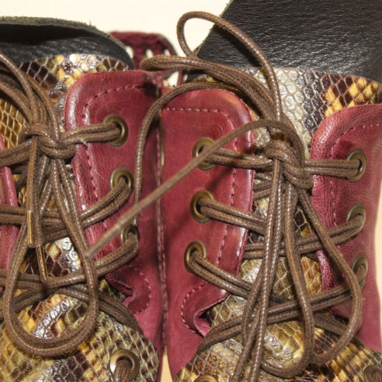 A.S.98 A.S.98 Italy Leather Snake Boots 36 Size US 6 / IT 36 - 4 Thumbnail