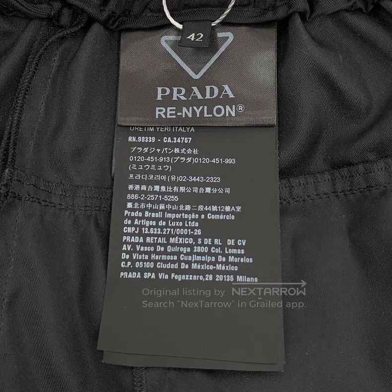 Prada Prada Black triangle nylon bib pants Size 27" / US 4 / IT 40 - 7 Thumbnail