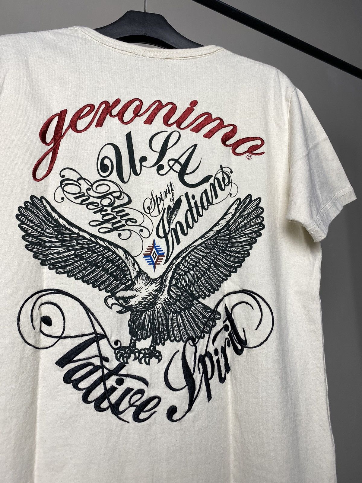 Beauty Beast × If Six Was Nine × Japanese Brand Geronimo Embroidery Poem Tshirt Size US M / EU 48-50 / 2 - 6 Thumbnail