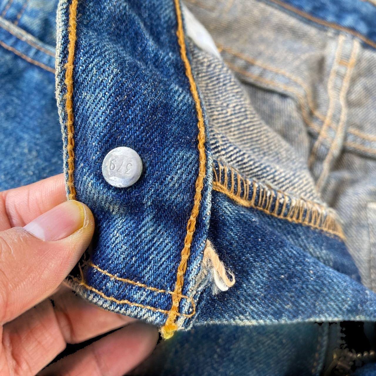 Levi's Vintage Clothing VINTAGE 00S LEVIS 505 BLUE RUSTY WASH W29X30"(J09-04) Size US 29 - 5 Thumbnail