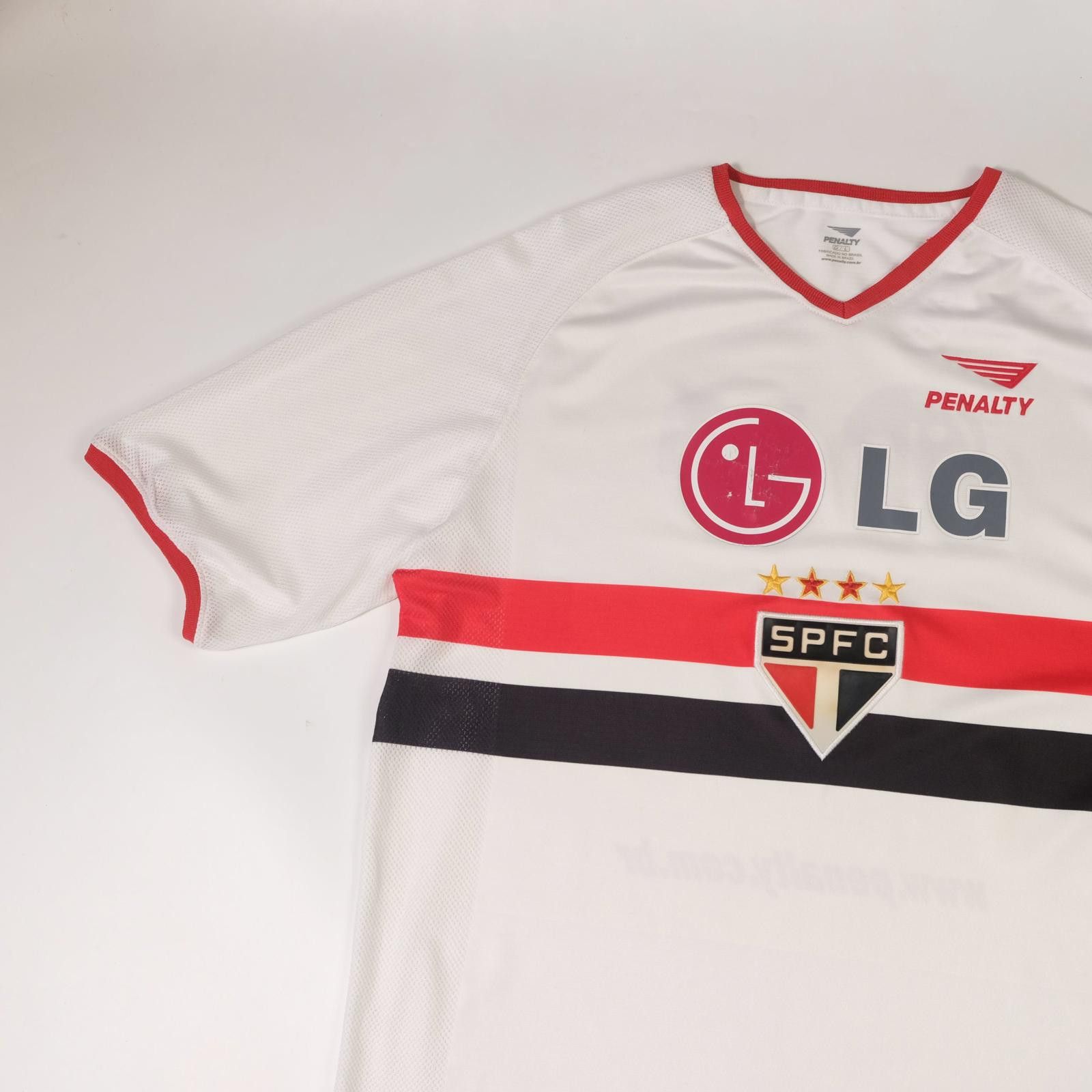 Penalty 2002/03 Sao Paulo Brazil Home Shirt (L) Size US L / EU 52-54 / 3 - 3 Thumbnail