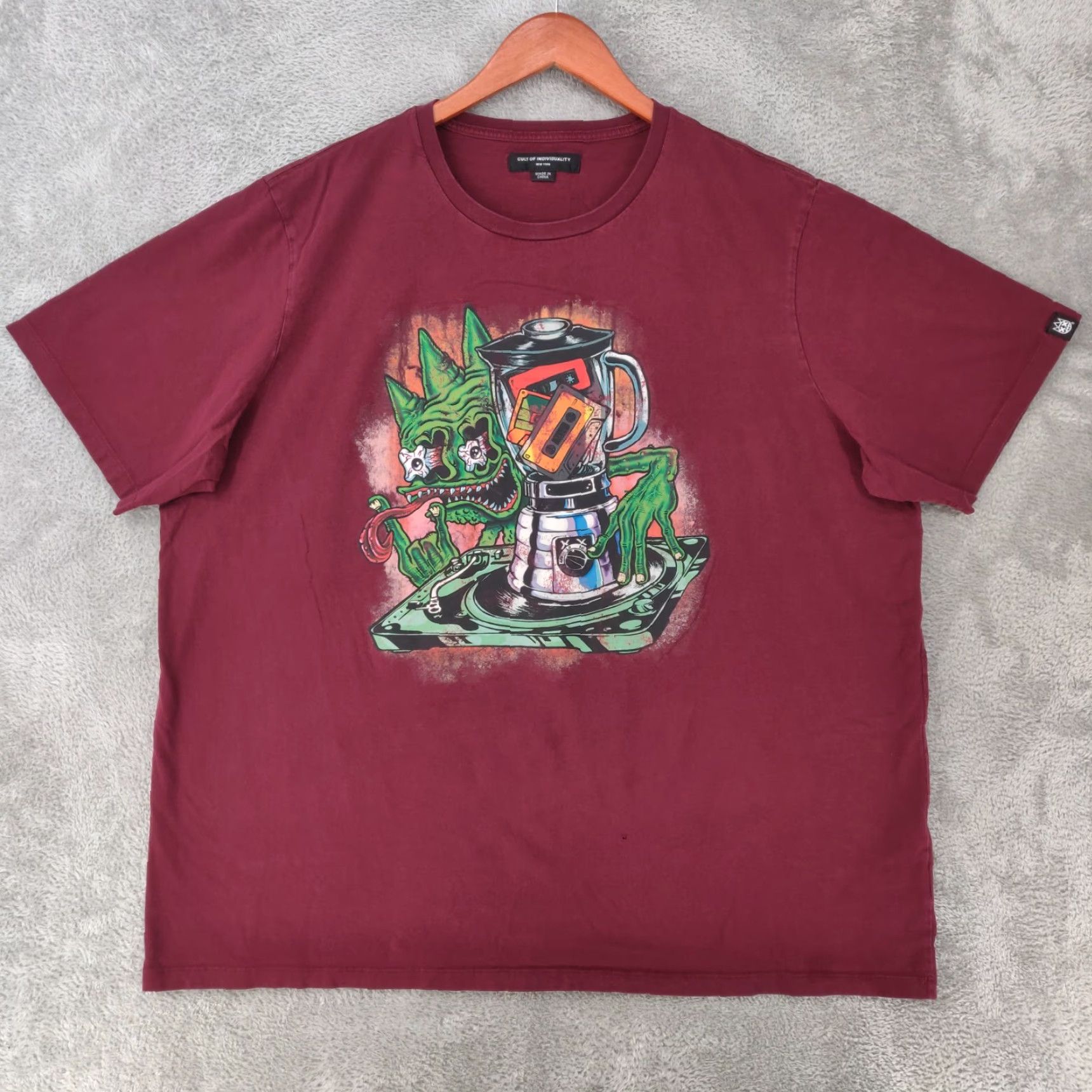 Cult Of Individuality Cult Of Individuality T Shirt Mens 2XL Red Short Sleeve DJ Blender Art Tee Size US XXL / EU 58 / 5 - 2 Thumbnail