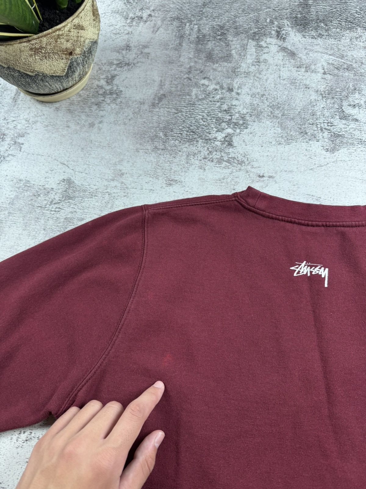 Stussy Stussy Hold Down The Crown Logo Medium Red Skate Rap Hip Hop Sweatshirt Hoodie Size US M / EU 48-50 / 2 - 11 Thumbnail