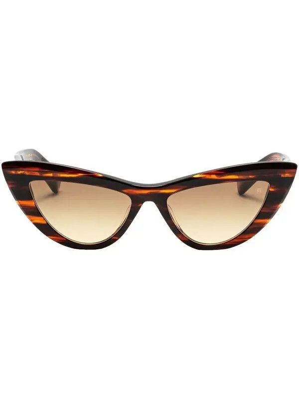 Balmain o1s1wg111225 Size:OS/Jolie Cat-Eye Sunglasses in Brown Size ONE SIZE - 2 Thumbnail