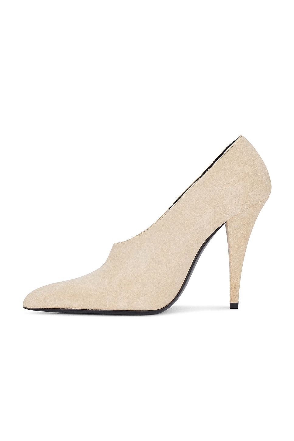 Saint Laurent Paris o1s1wg110225 755367 Nico Pumps in Cream Size US 8 / IT 38 - 5 Thumbnail