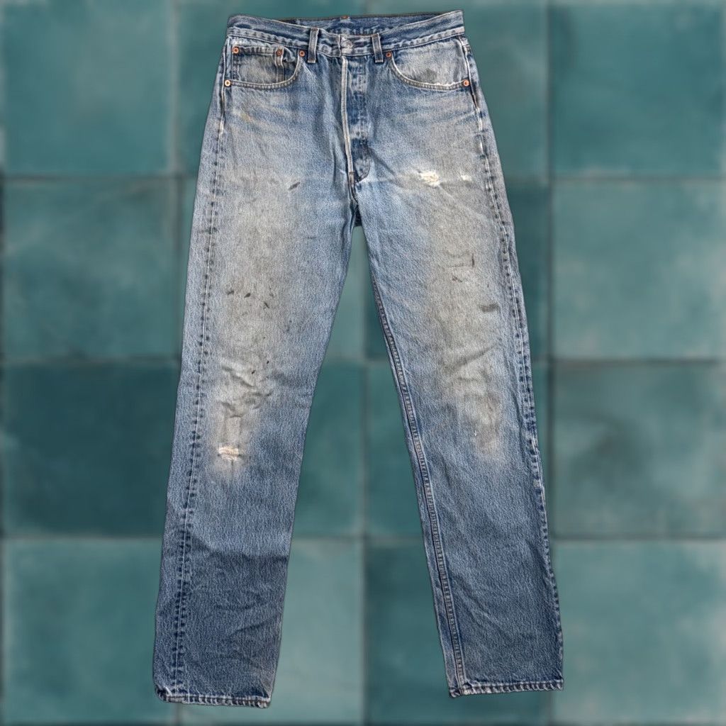 Levi's VINTAGE Levi's 501 Jeans Straight Levis 501 Series Men 34x38 Blue Denim 80s USA 90s Active Classic Size US 34 / EU 50 - 1 Thumbnail