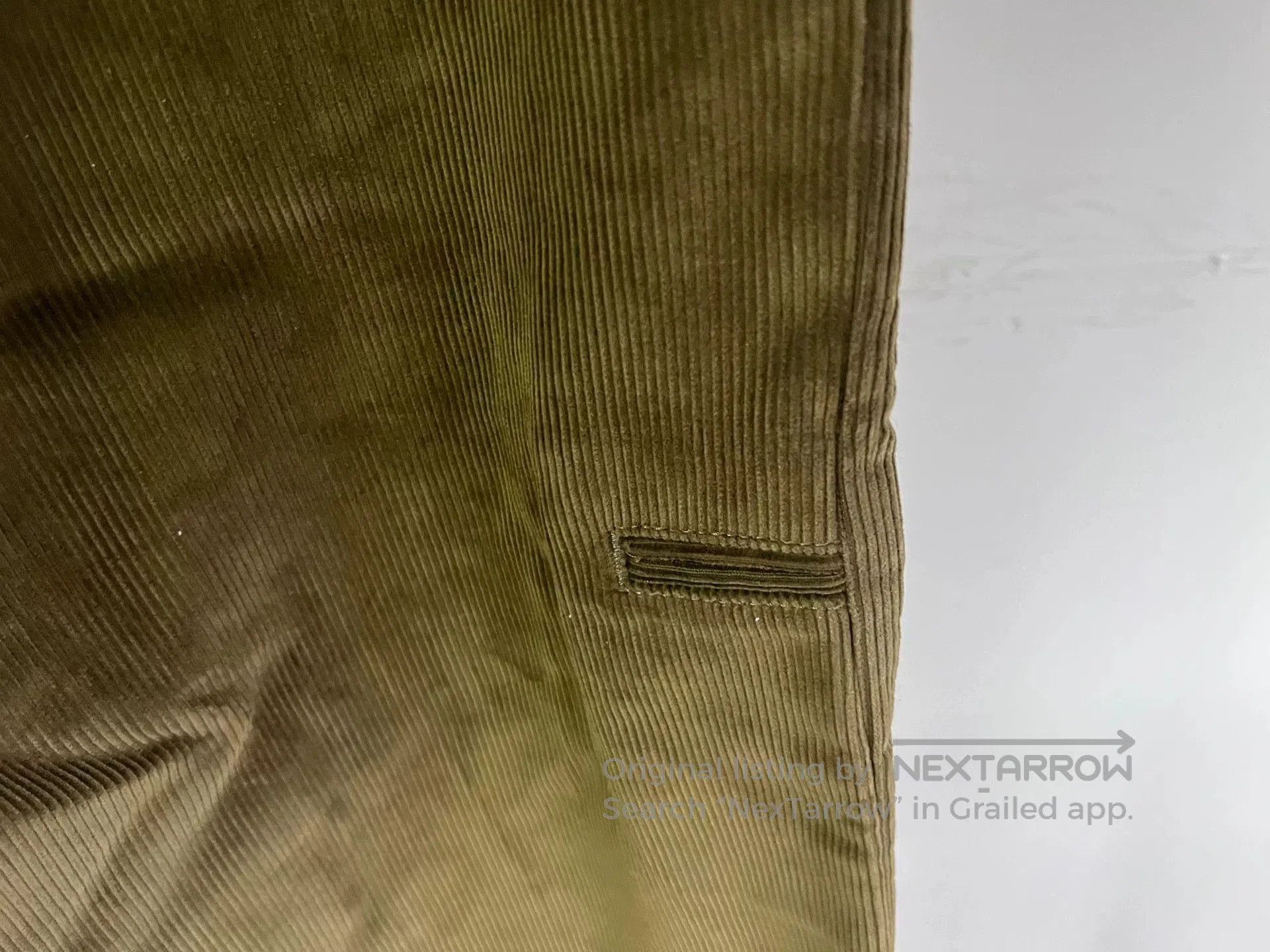 Fortela Fortela Green Corduroy Casual Pants. Size US 33 - 7 Thumbnail