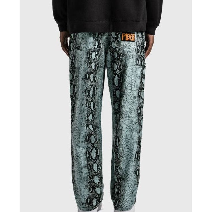 Pleasures NWT PLEASURES ZION SNAKE DOUBLE KNEE WORK CARPENTER PANTS 34 Size US 34 / EU 50 - 1 Thumbnail