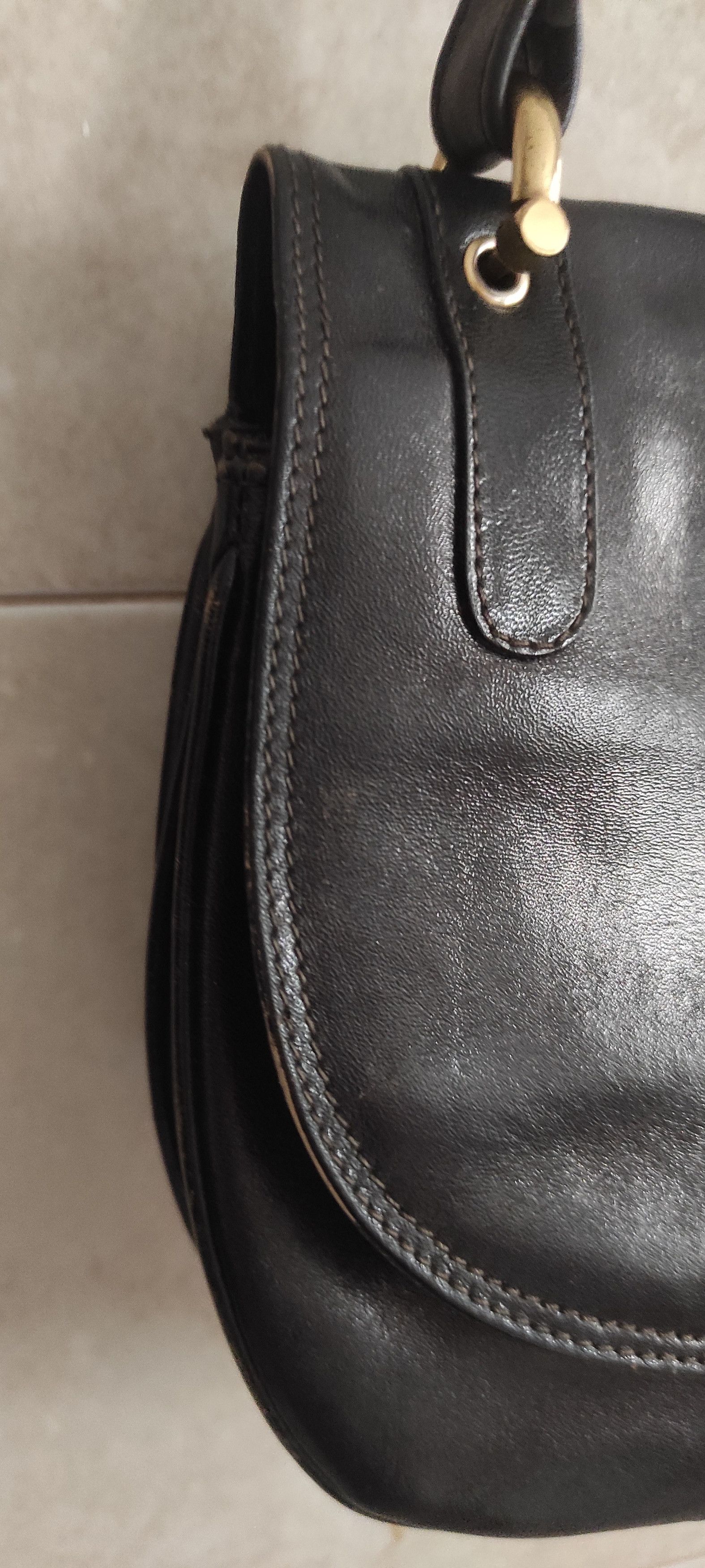 Etienne Aigner × Leather Vintage Etienne Aigner Black Glossy Leather Shoulder Bag Size ONE SIZE - 17 Thumbnail