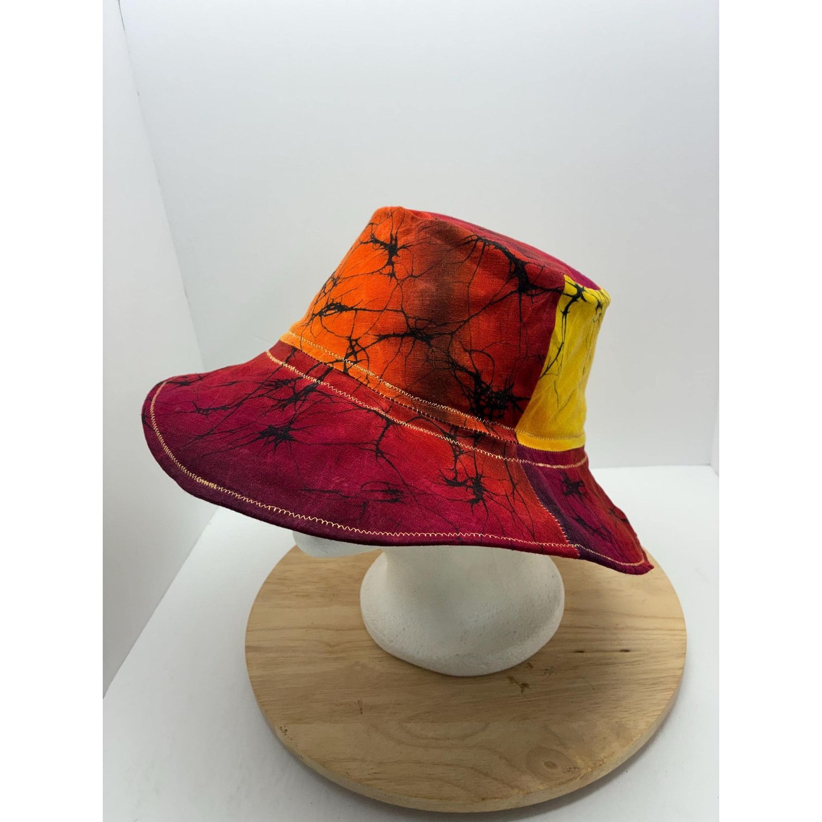 Other Waxed Cotton Bucket Hat Large | Water Resistant Patchwork Size ONE SIZE - 2 Thumbnail