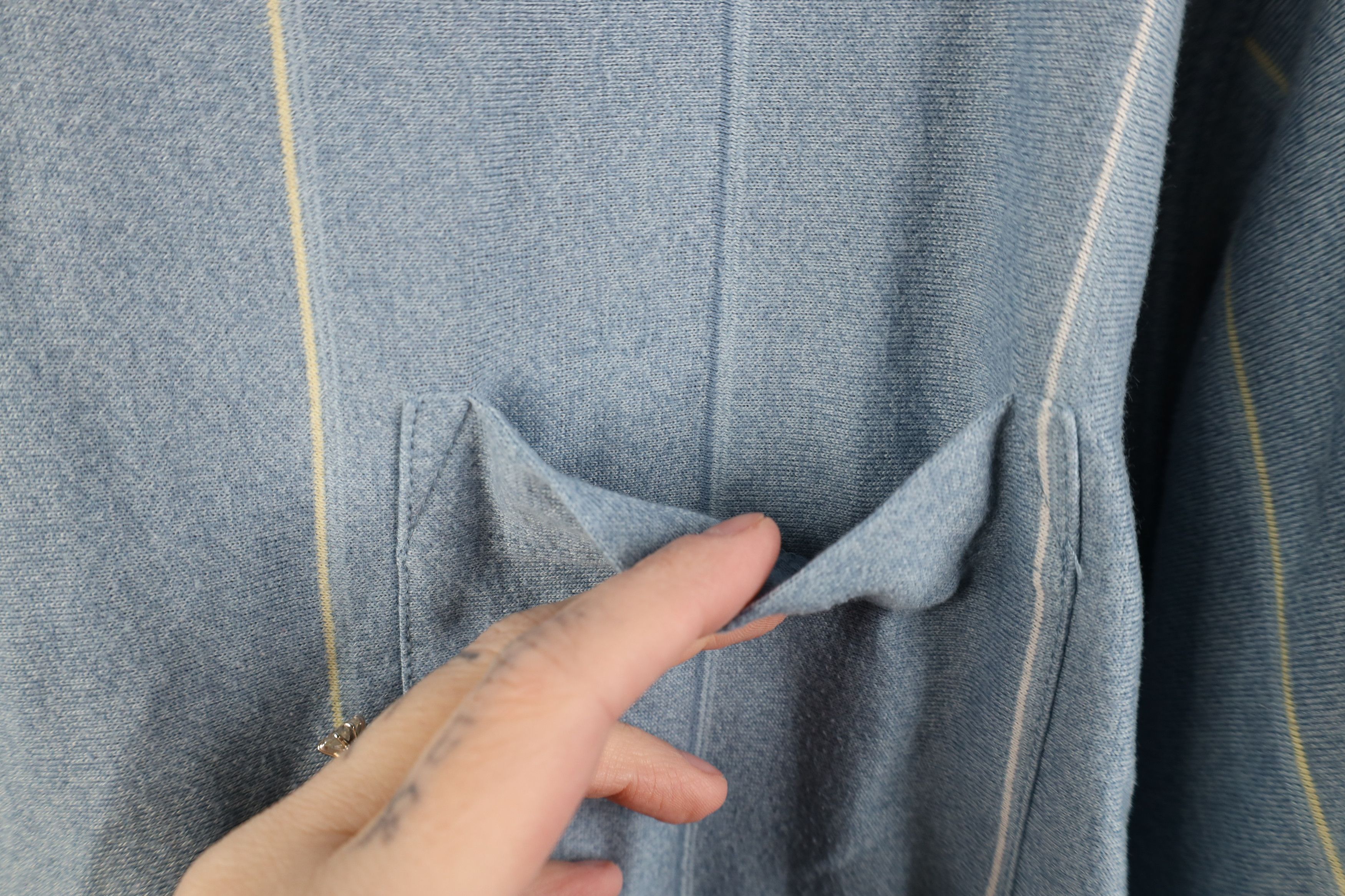 Vintage Vintage 90s Streetwear Knit Collared Golf Polo Shirt Blue Size US XL / EU 56 / 4 - 4 Thumbnail