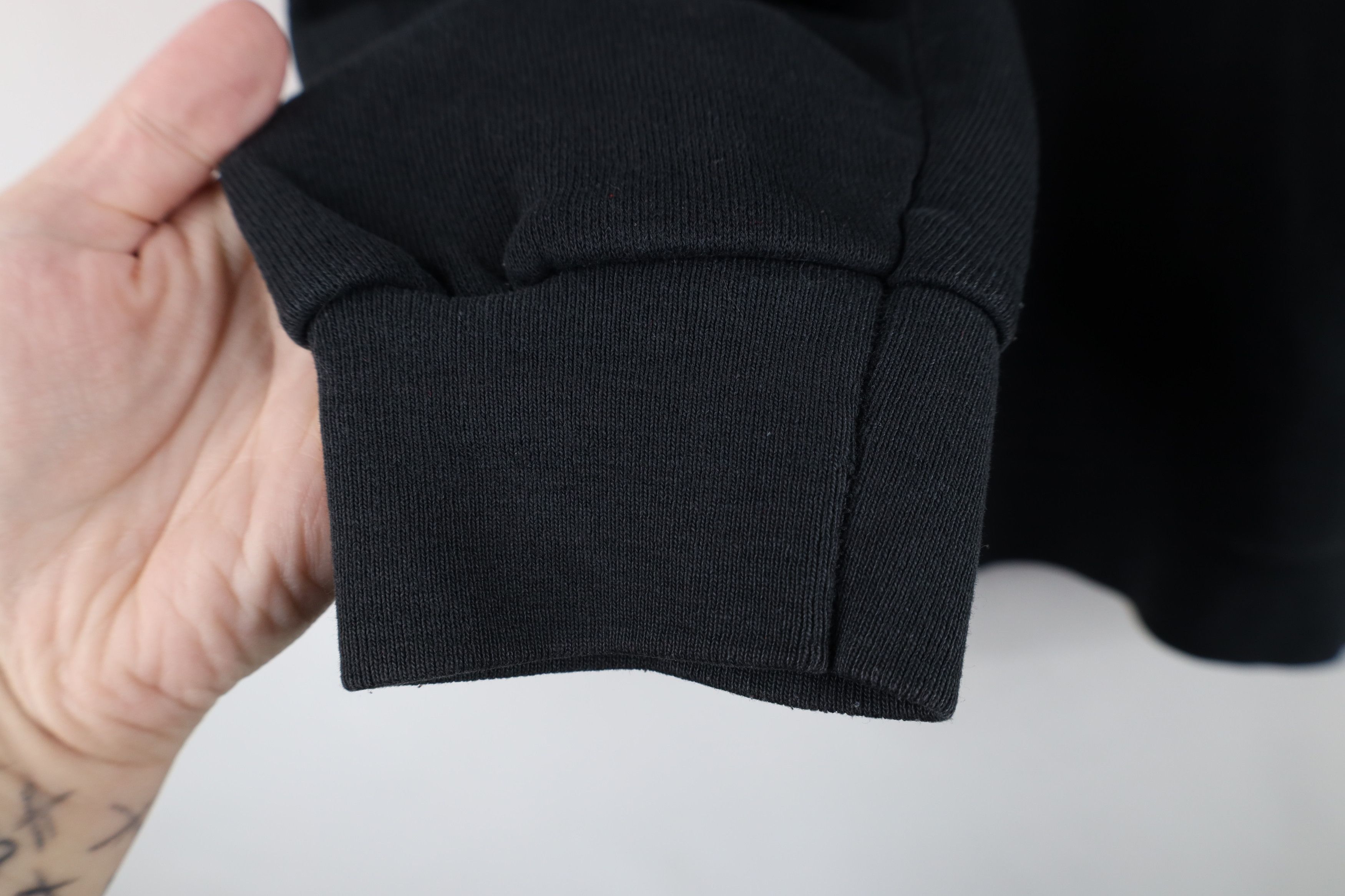Vintage Vintage 90s Streetwear Faded Blank Crewneck Sweatshirt Black Size M / US 6-8 / IT 42-44 - 5 Thumbnail