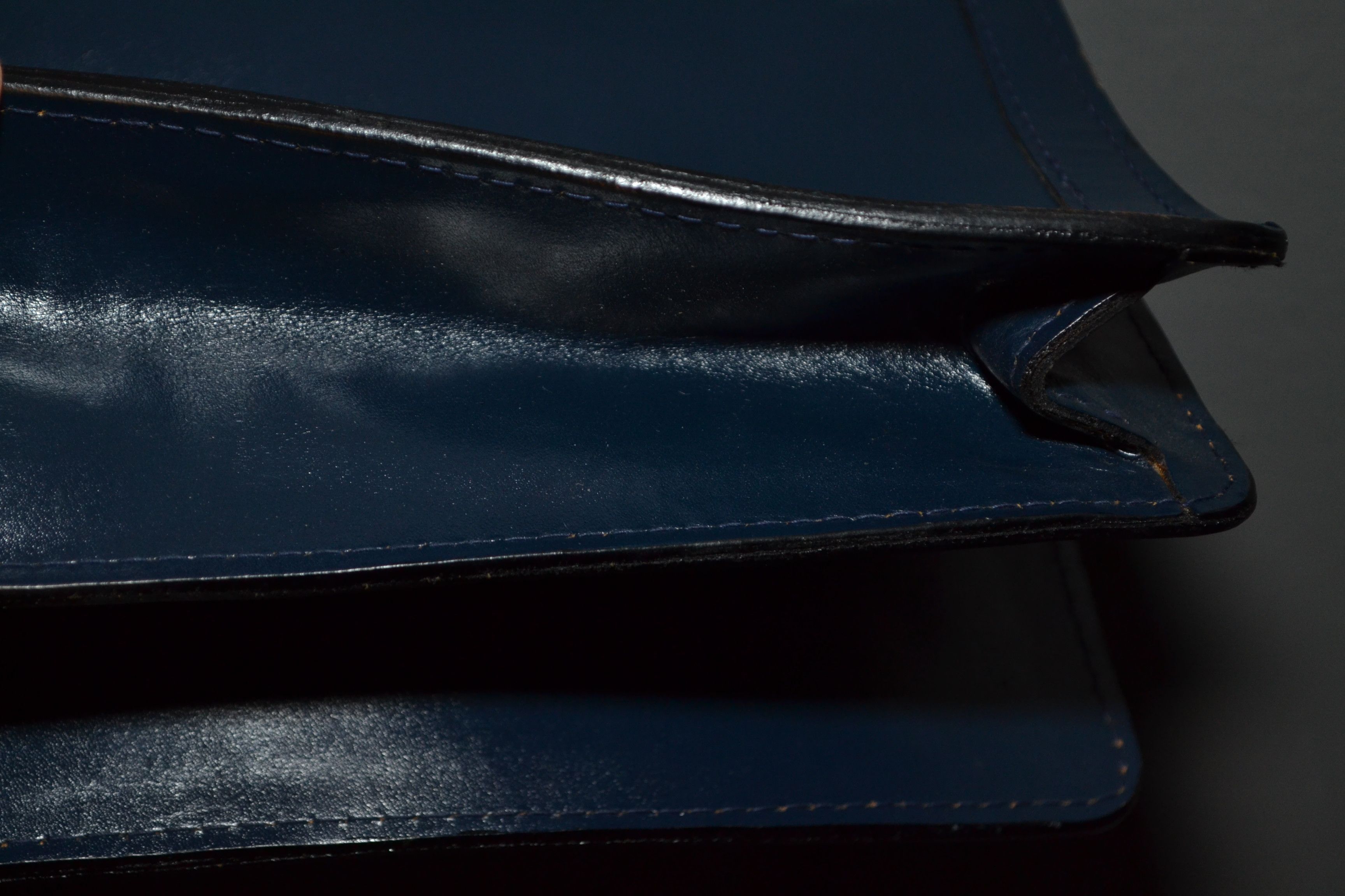 Vintage Yves Saint Laurent Blue France Clutch Shoulder Bag Vintage Size ONE SIZE - 16 Thumbnail
