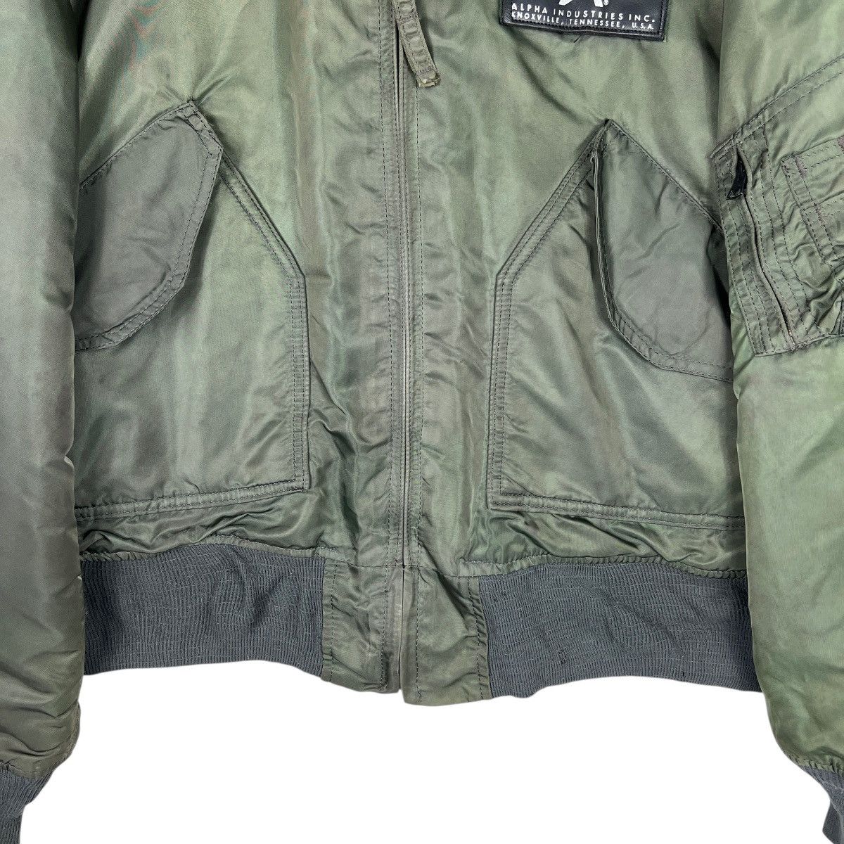 Alpha Industries Vintage alpha Cwu 45 P Bomber Jacket Made In Usa Size XL Size US XL / EU 56 / 4 - 4 Thumbnail