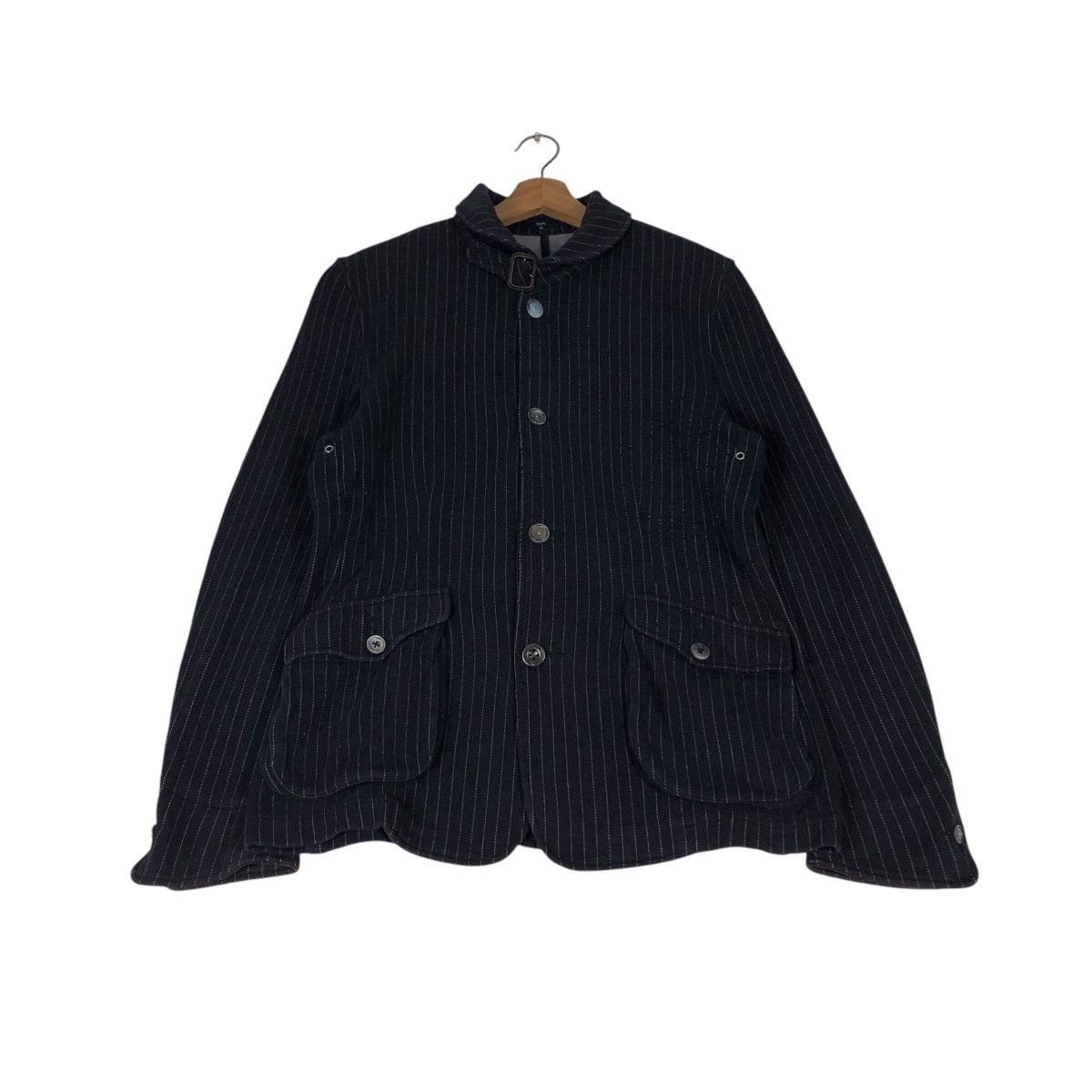 Japanese Brand SHIPS Archive Pinstripe Work Jacket Japanese Utility Cut Size US L / EU 52-54 / 3 - 3 Thumbnail