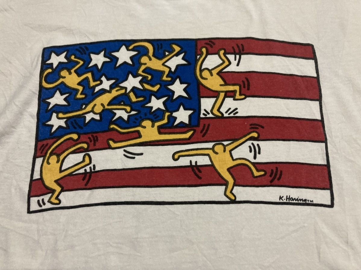 Keith Haring × Vintage Vintage T-shirt Kart Haring Art Work 90s Size US L / EU 52-54 / 3 - 3 Thumbnail
